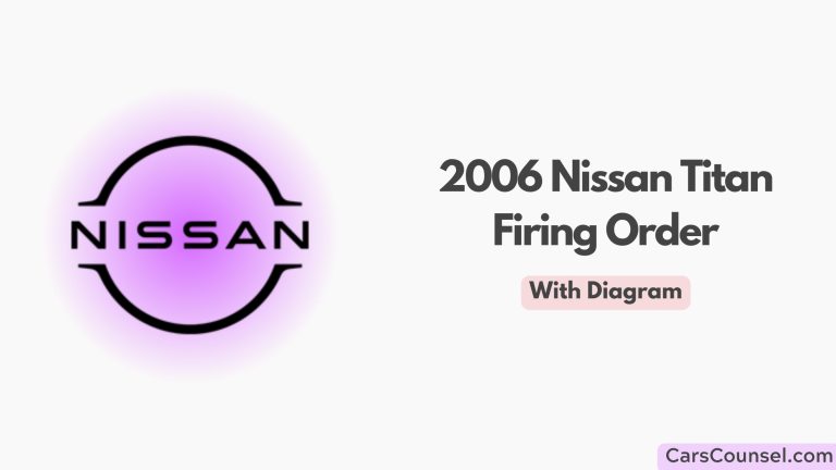 2006 Nissan Titan Firing Order With Diagram