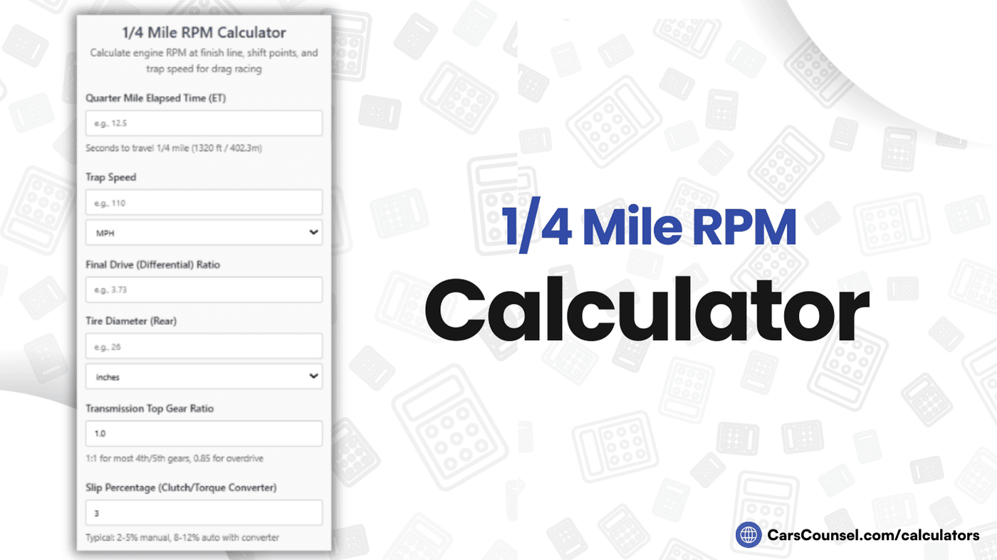 Mile RPM Calculator
