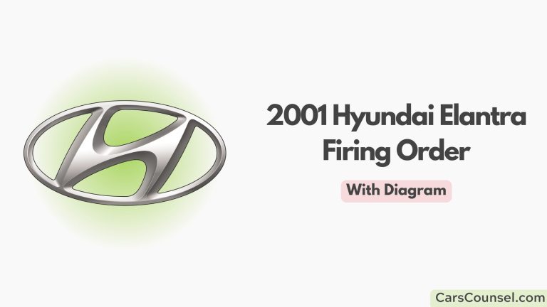 2001 Hyundai Elantra Firing Order With Diagram