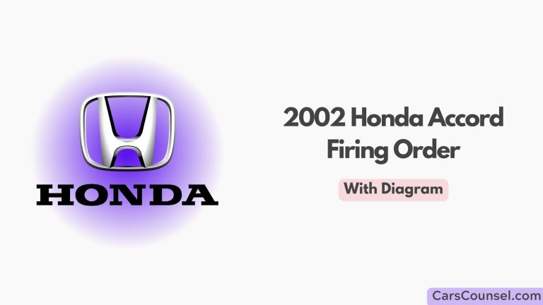 2002 Honda Accord Firing Order With Diagram
