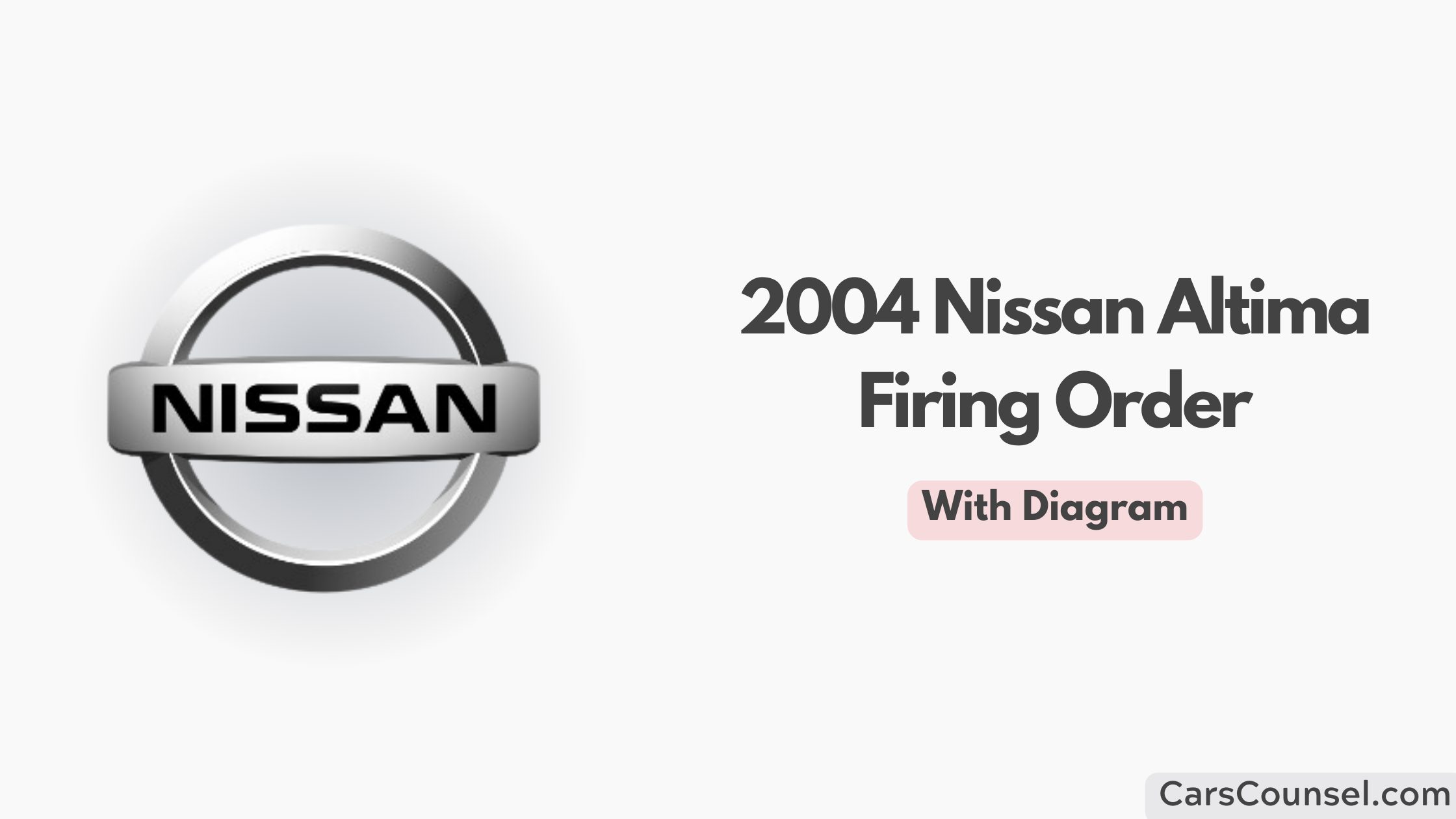 2004 Nissan Altima Firing Order With Diagram