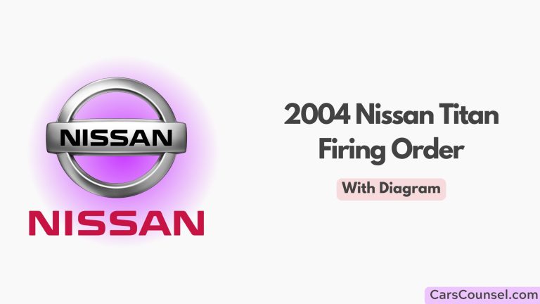2004 Nissan Titan Firing Order With Diagram