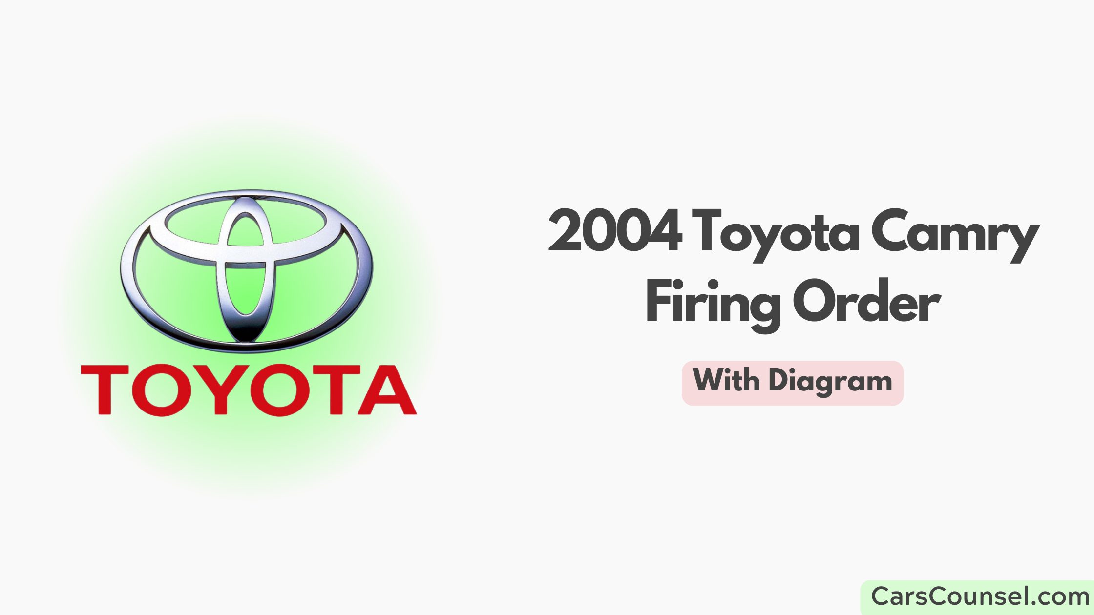 2004 Toyota Camry Firing Order With Diagram