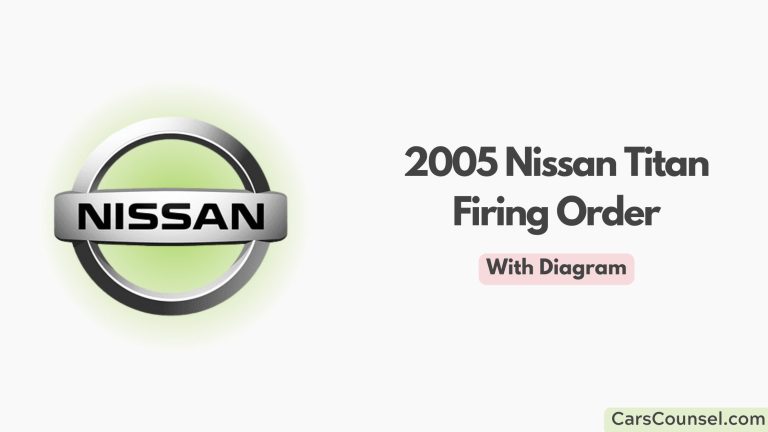 2005 Nissan Titan Firing Order With Diagram