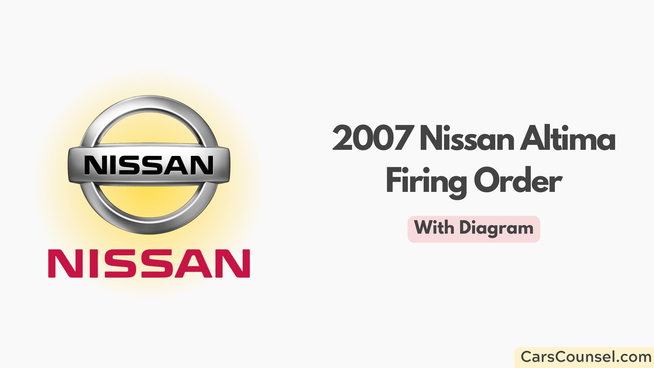 2007 Nissan Altima Firing Order With Diagram