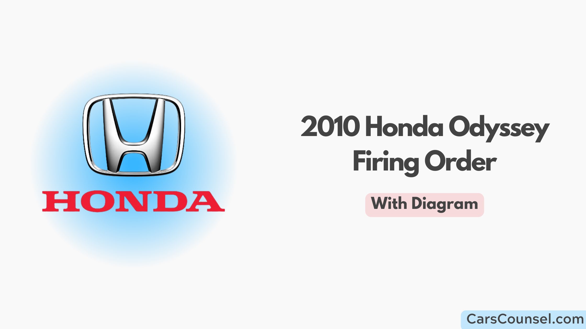 2010 Honda Odyssey Firing Order With Diagram