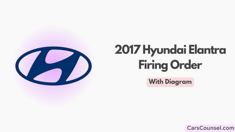 2017 Hyundai Elantra Firing Order With Diagram
