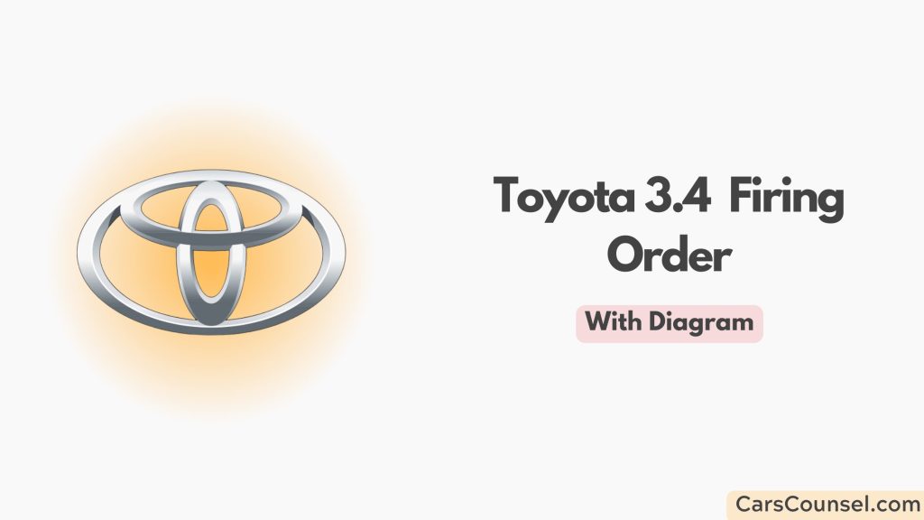 Toyota 3 4 firing order with diagram 