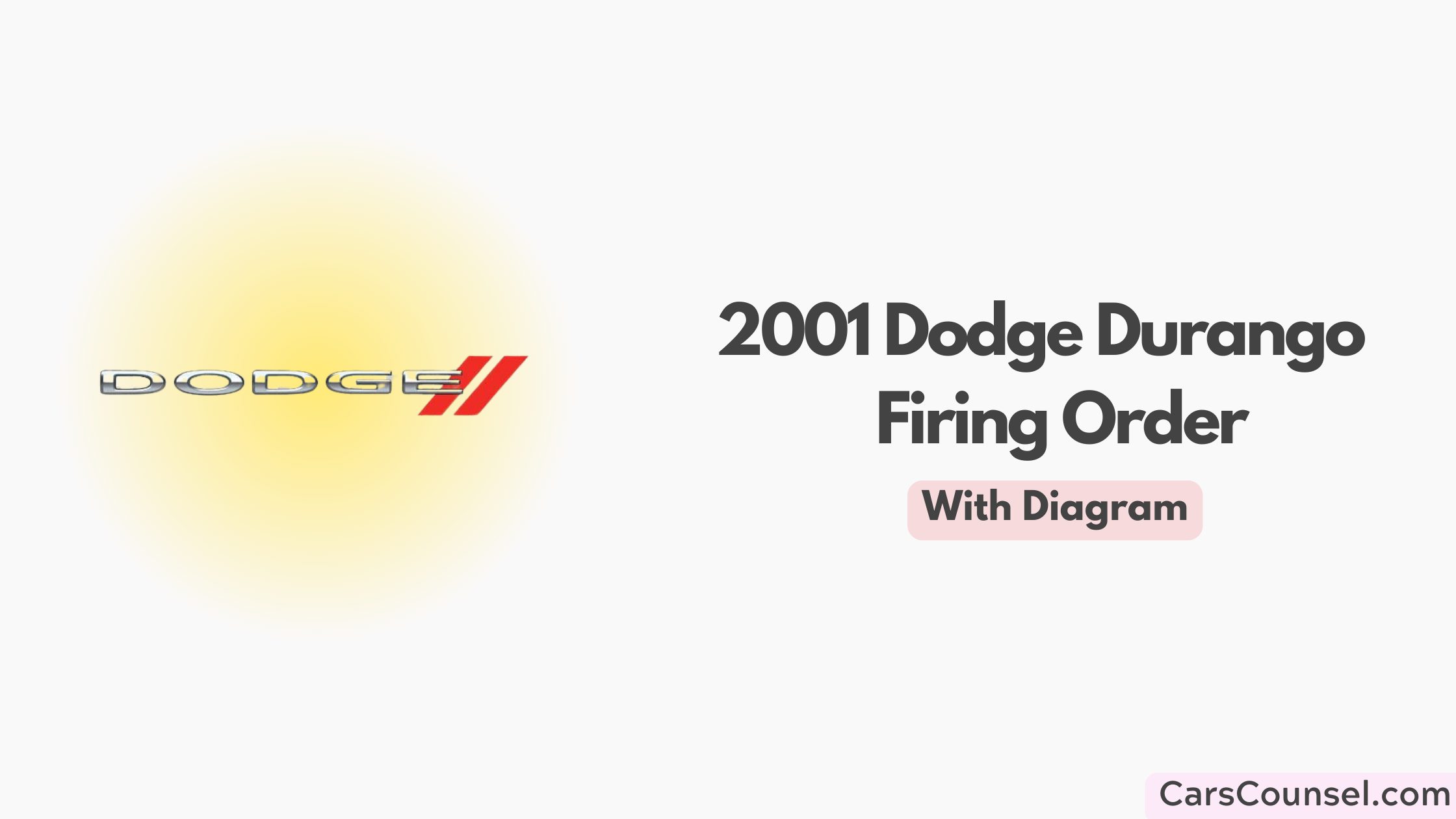 2001 Dodge Durango Firing Order With Diagram