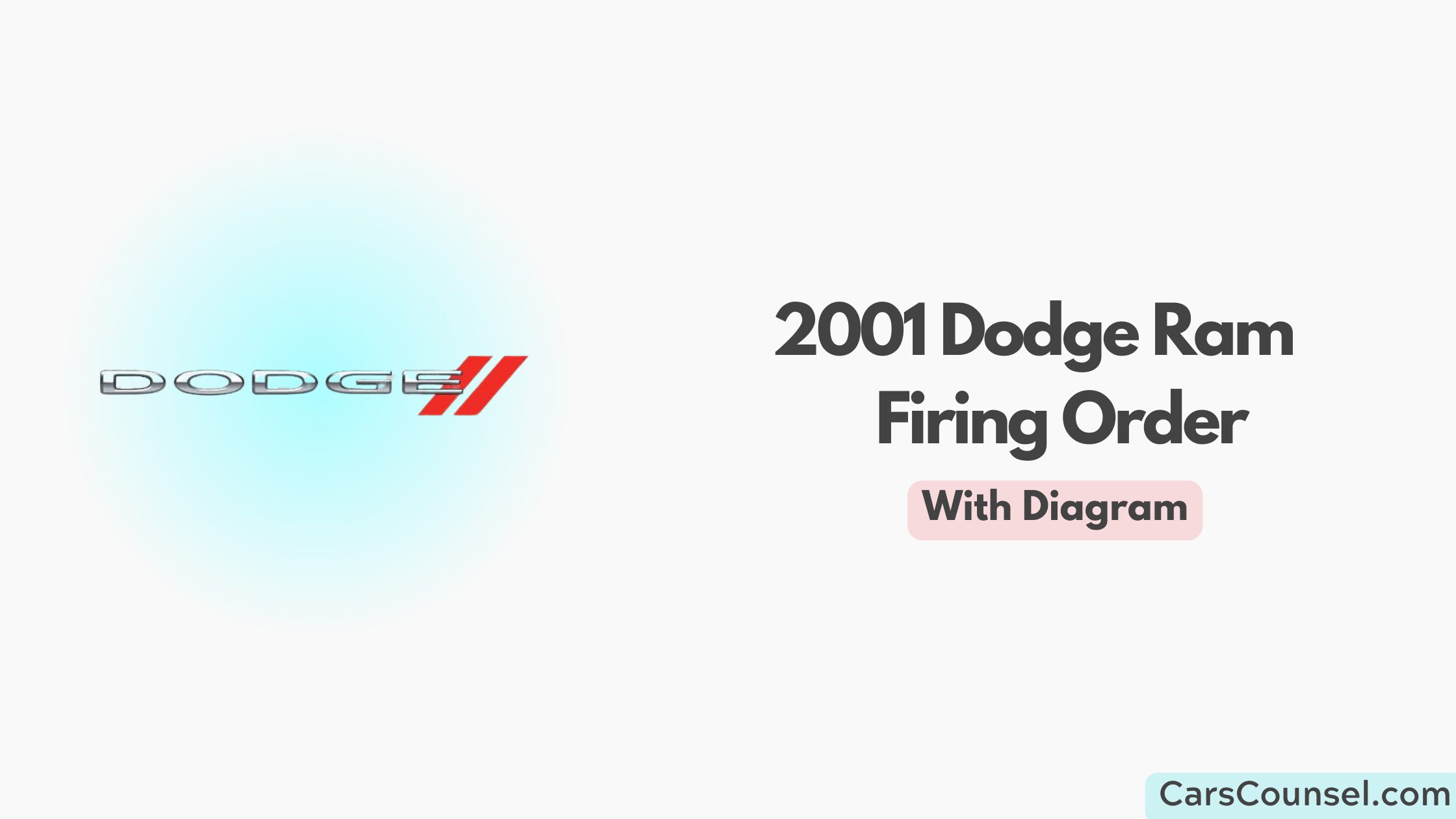 2001 Dodge Ram Firing Order With Diagram 