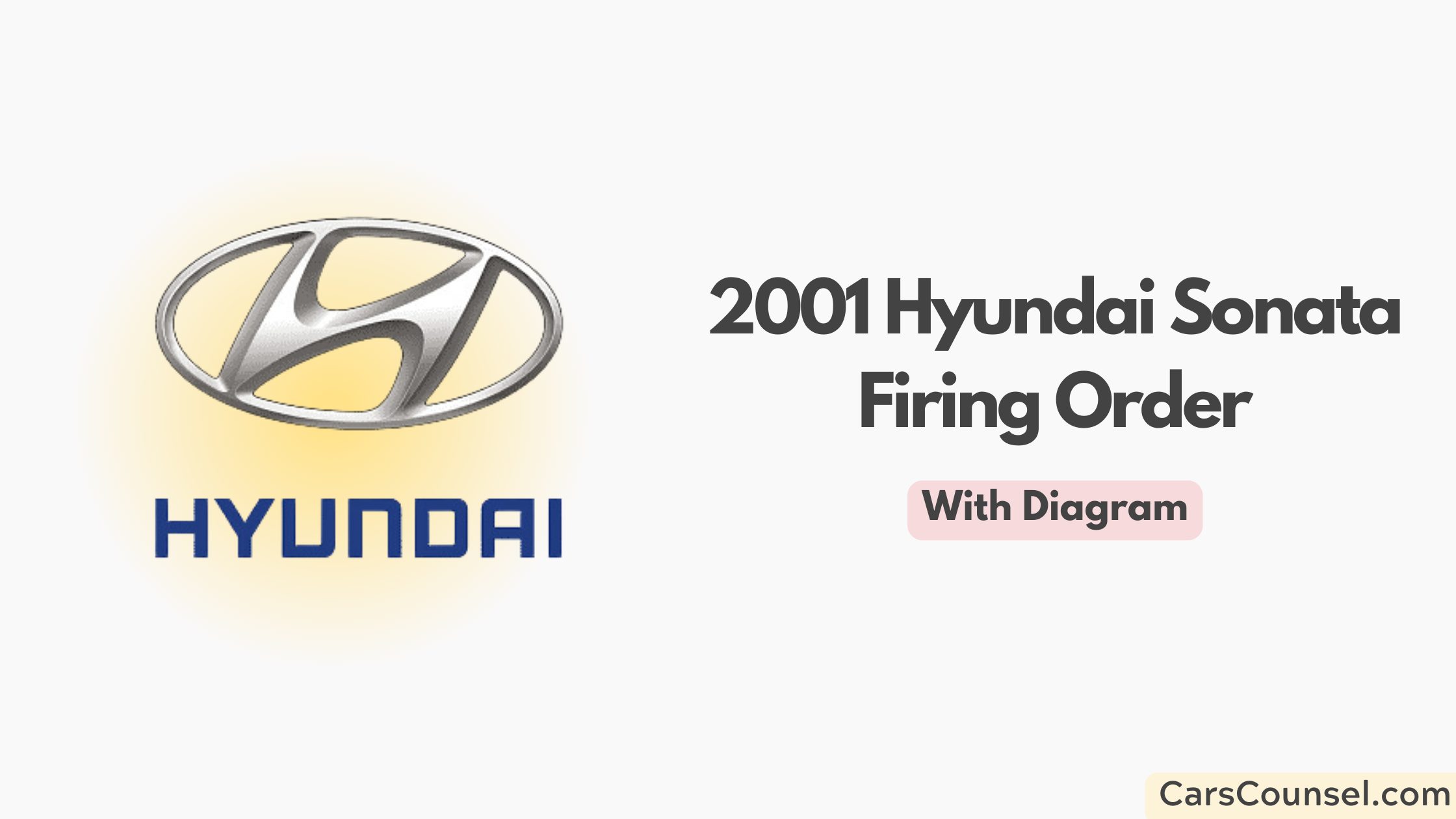 2001 Hyundai Sonata Firing Order With Diagram
