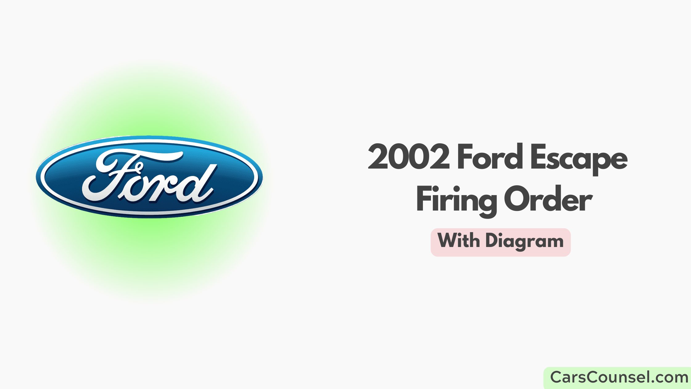 2002 Ford Escape Firing Order With Diagram