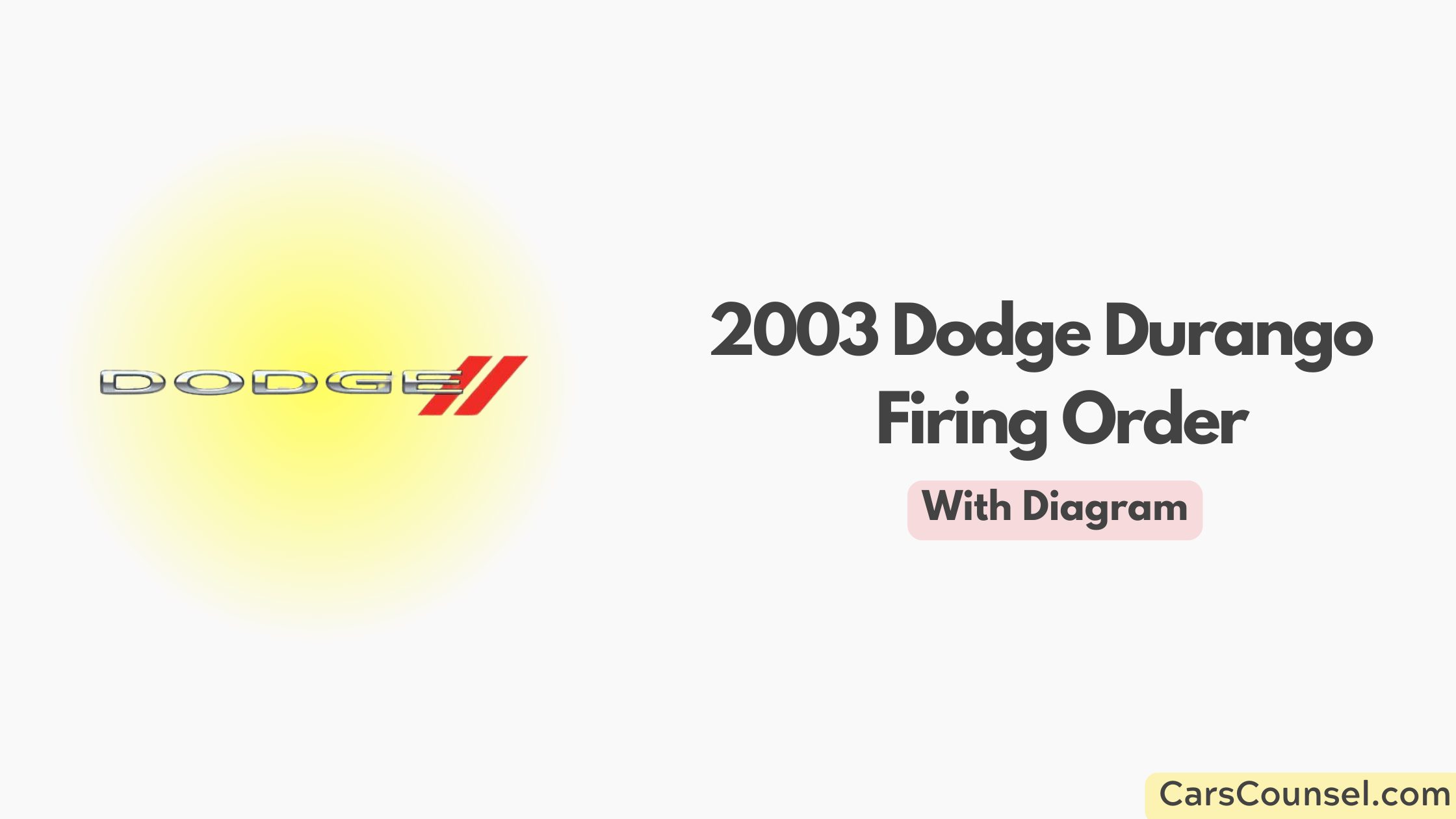 2003 Dodge Durango Firing Order With Diagram