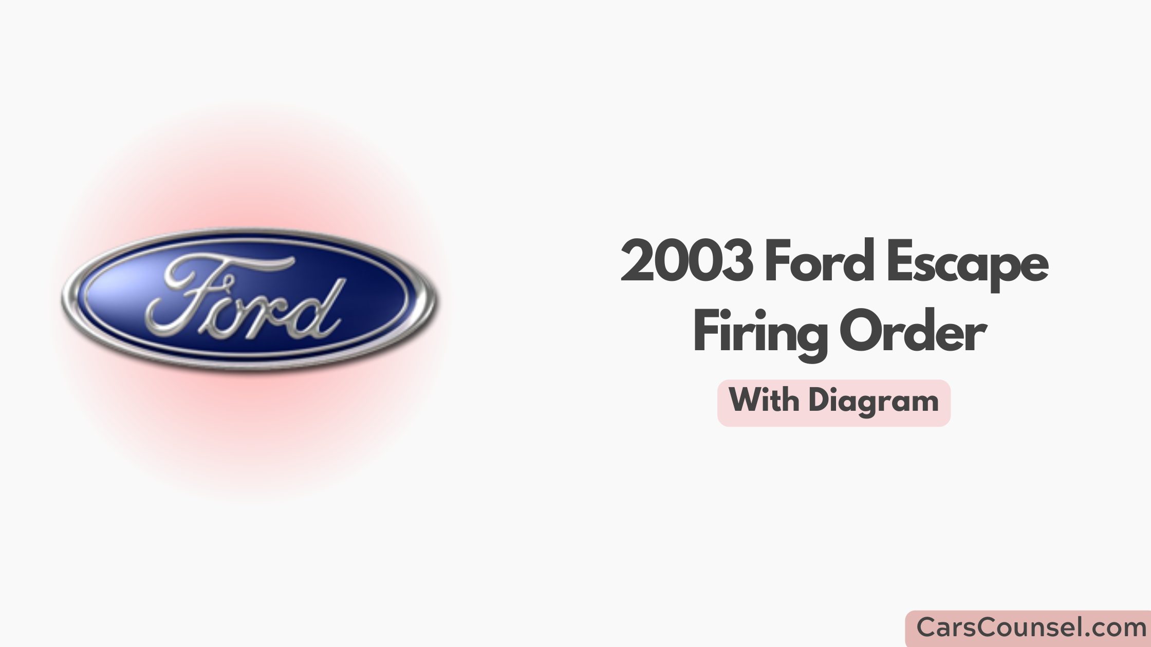 2003 Ford Escape Firing Order With Diagram