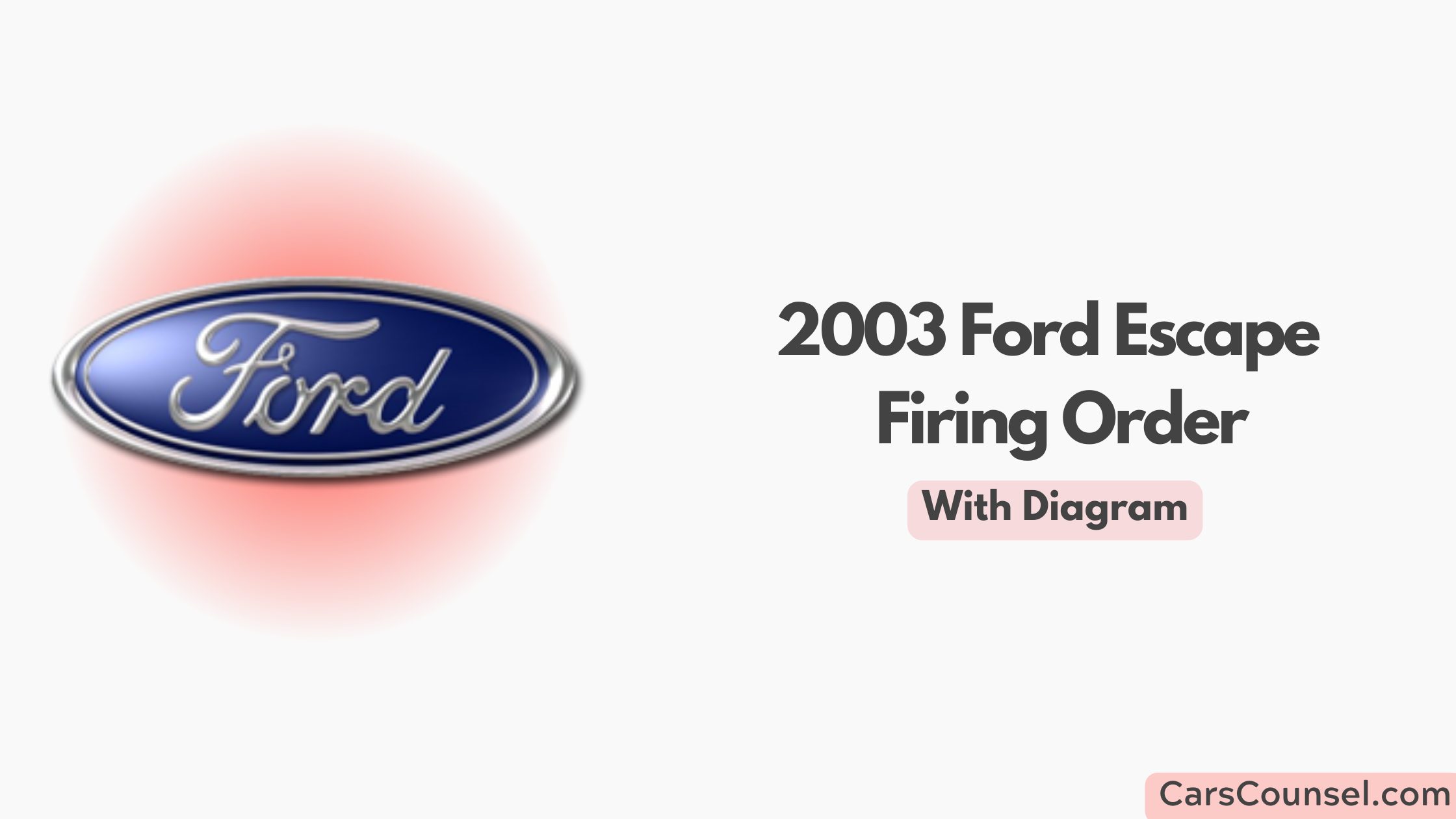 2003 Ford Escape Firing Order With Diagram