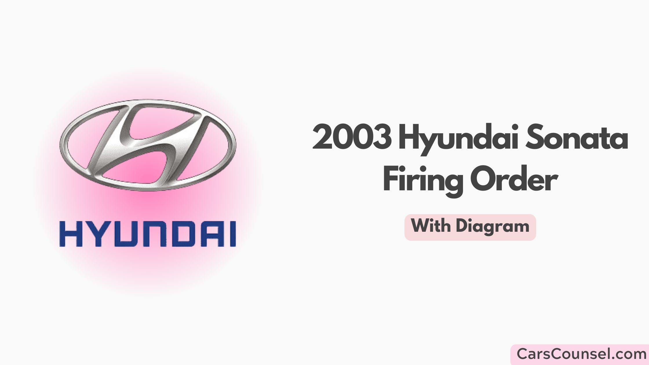 2003 Hyundai Sonata Firing Order With Diagram