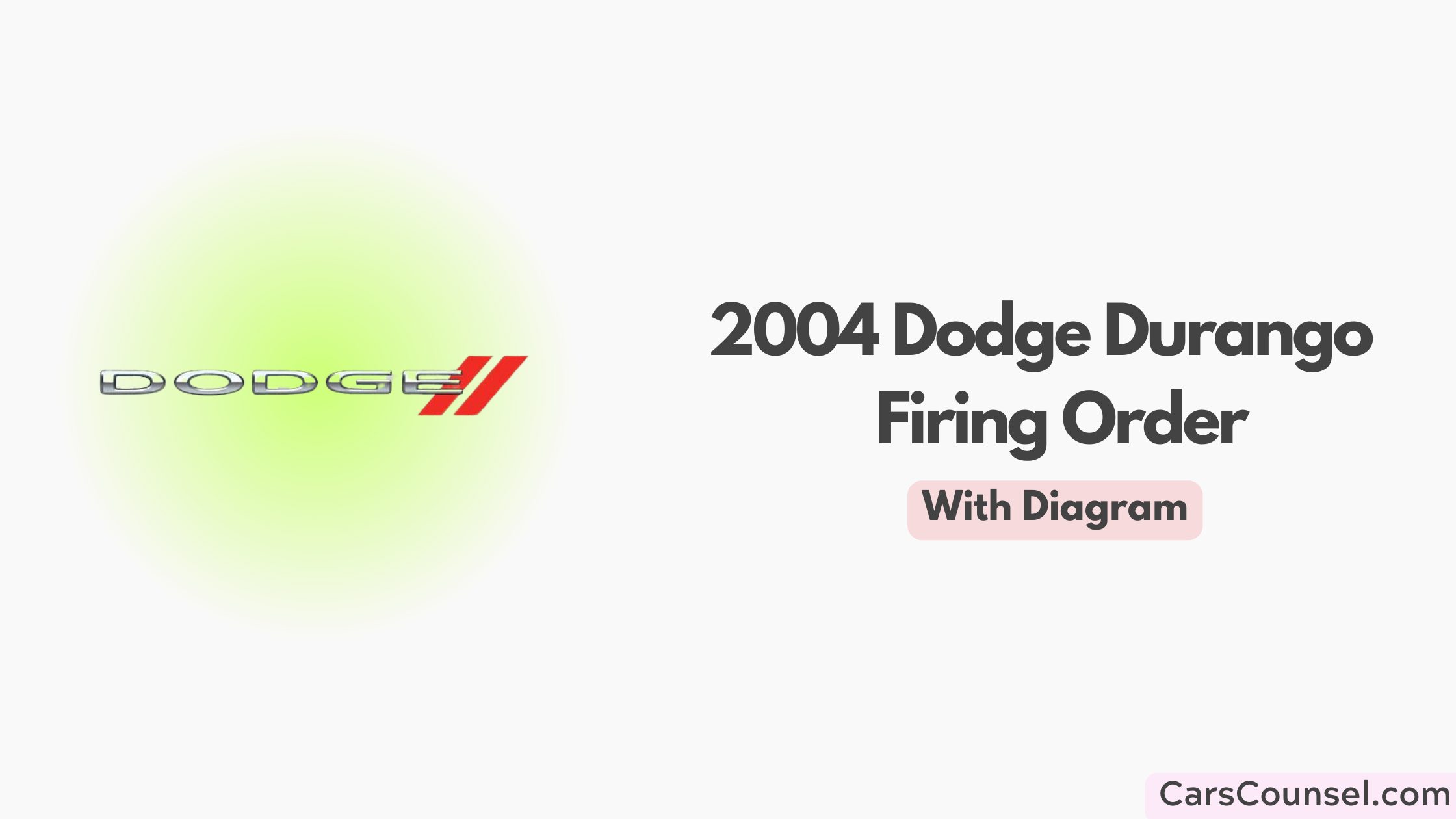 2004 Dodge Durango Firing Order With Diagram