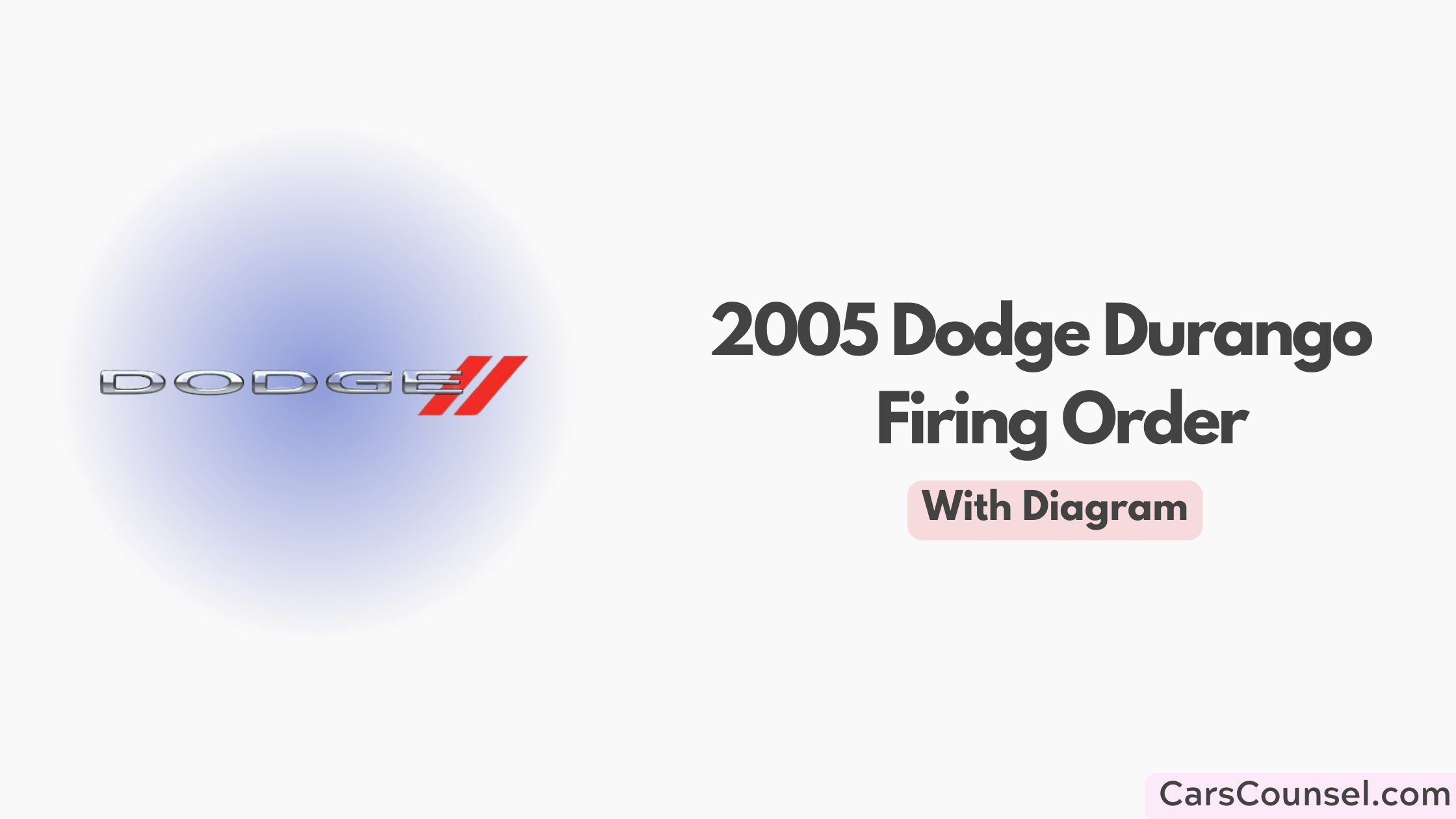 2005 Dodge Durango Firing Order With Diagram