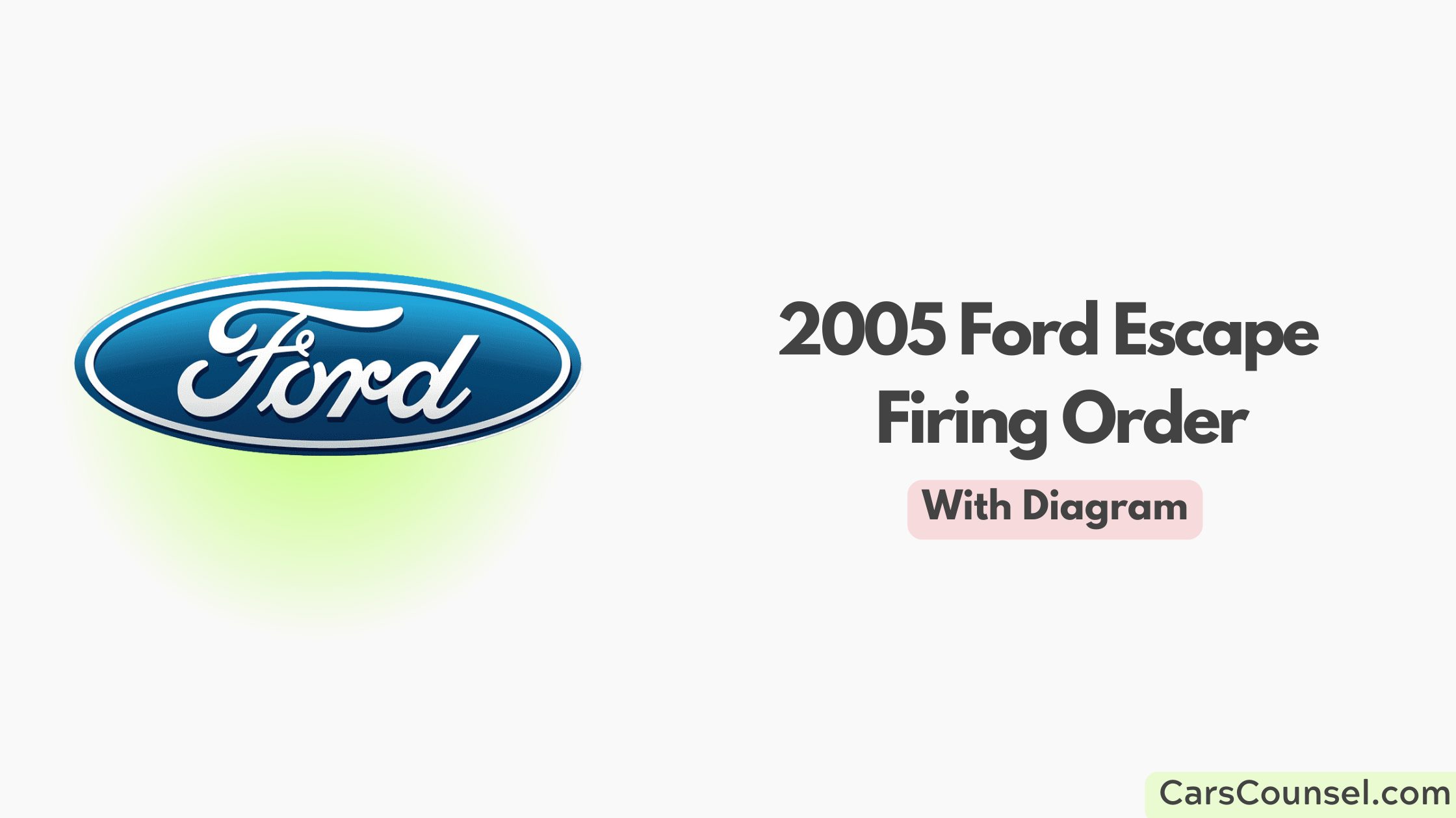 2005 Ford Escape Firing Order With Diagram