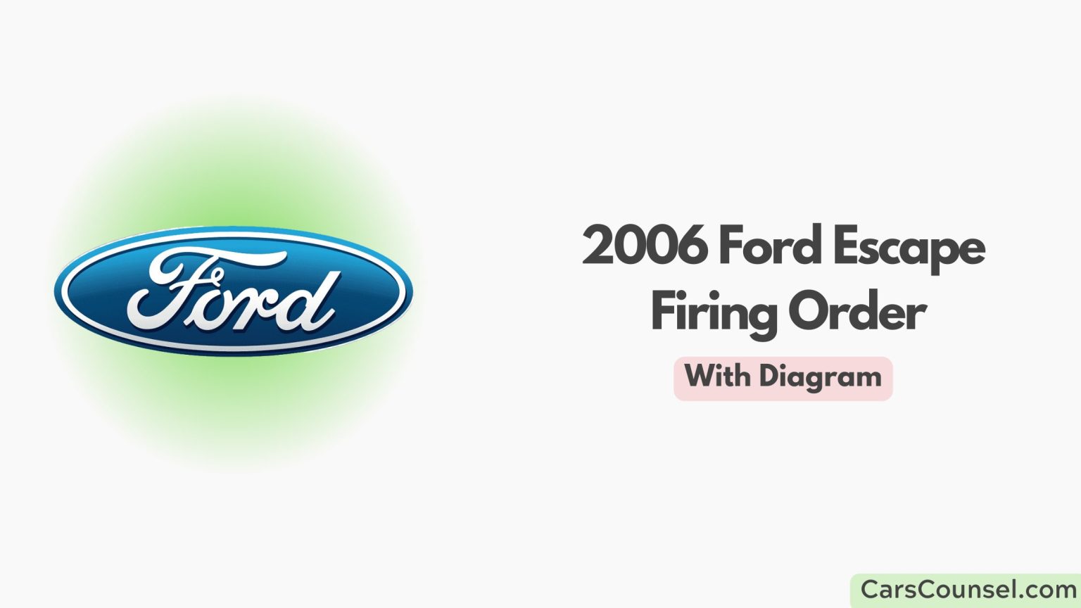 2006 Ford Escape Firing Order With Diagram 8022