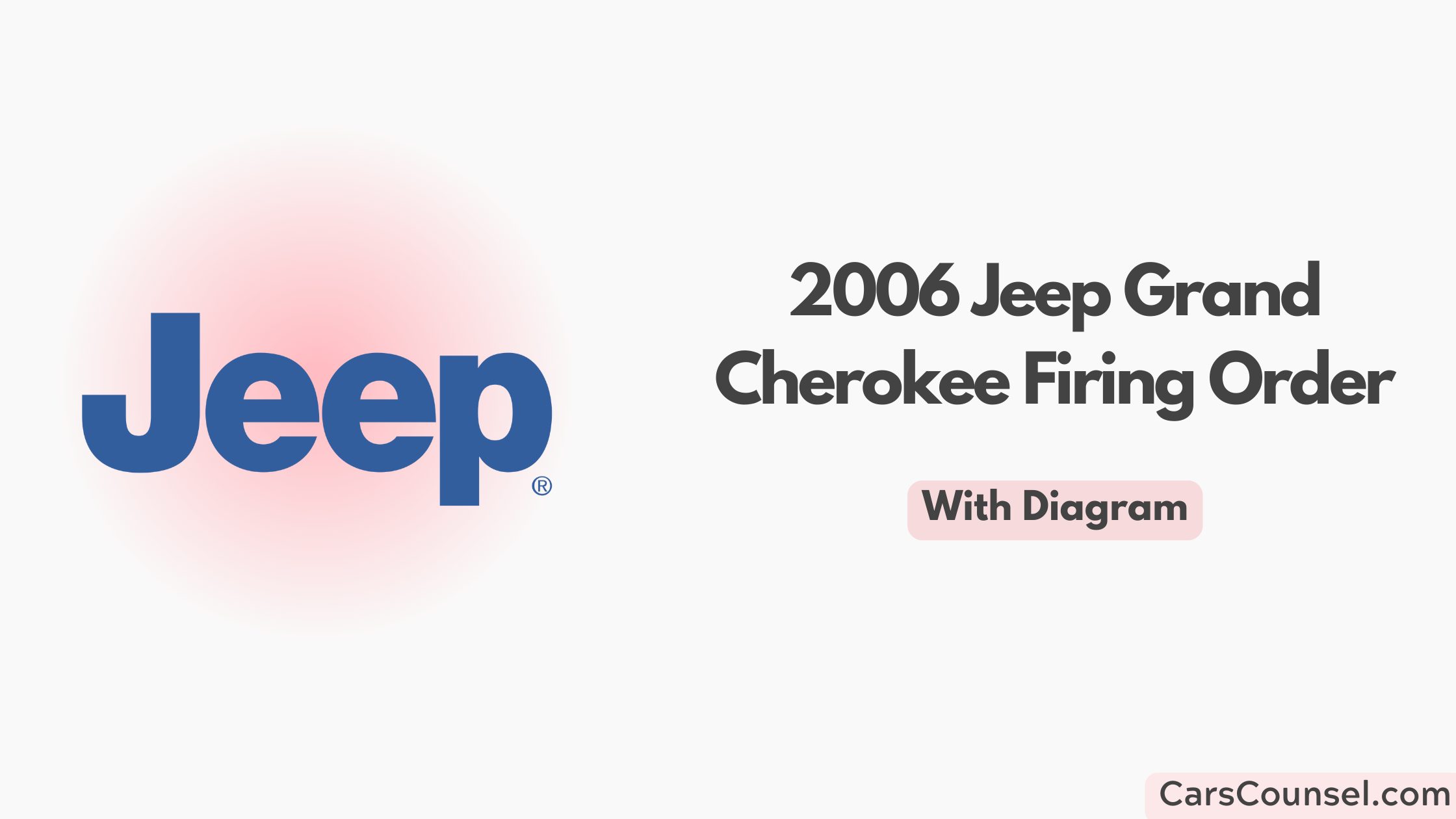 2006 Jeep Grand Cherokee Firing Order With Diagram