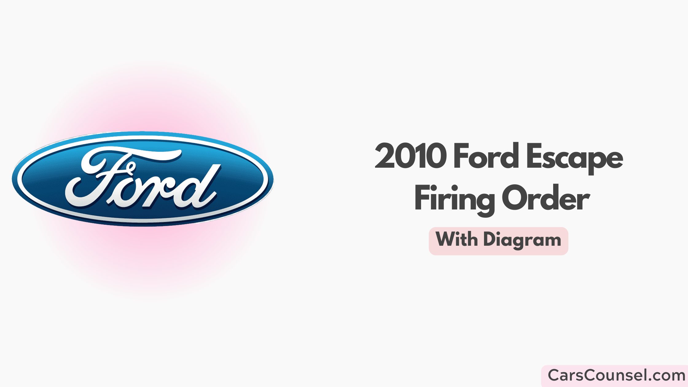 2010 Ford Escape Firing Order With Diagram