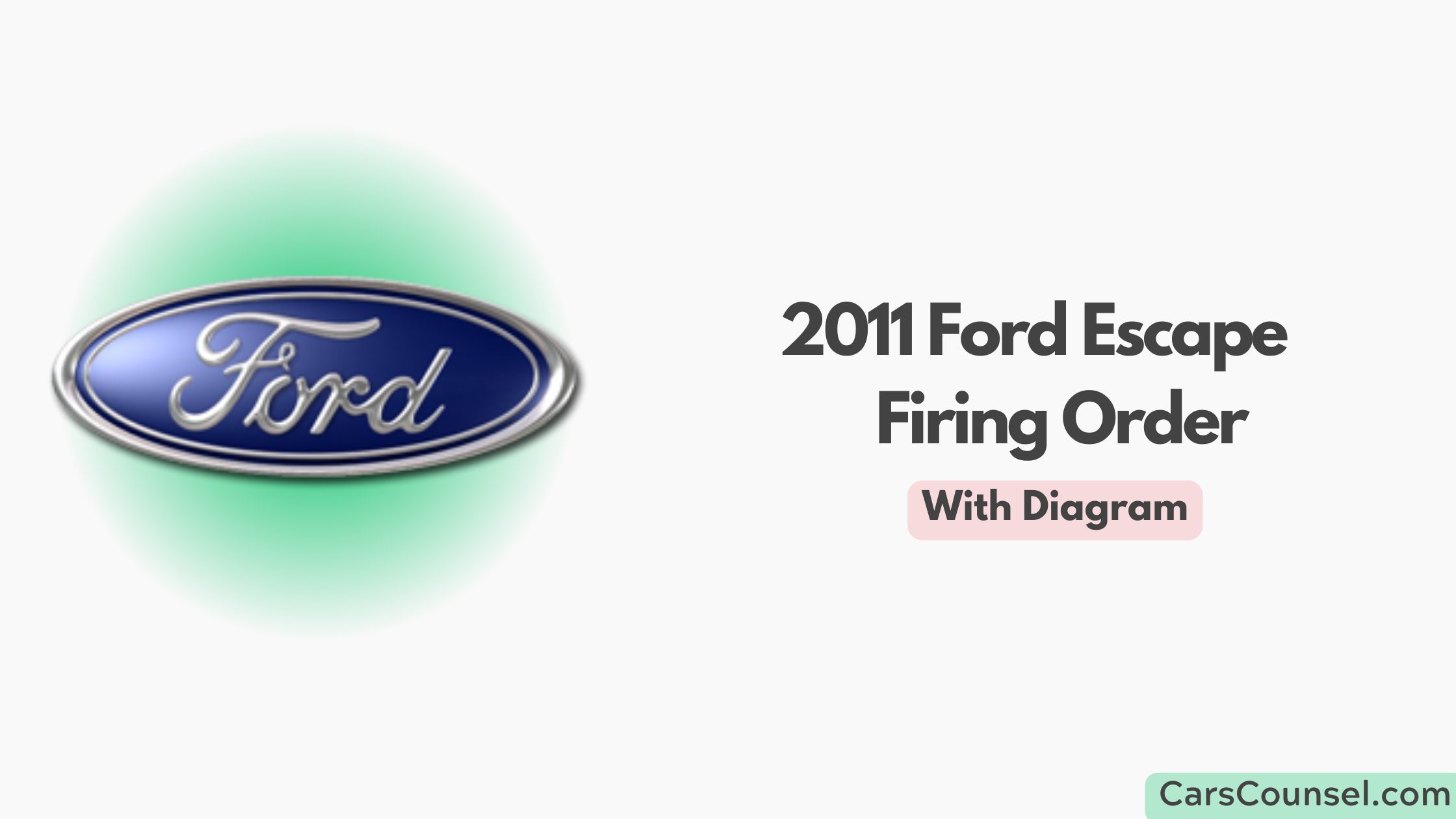 2011 Ford Escape Firing Order With Diagram