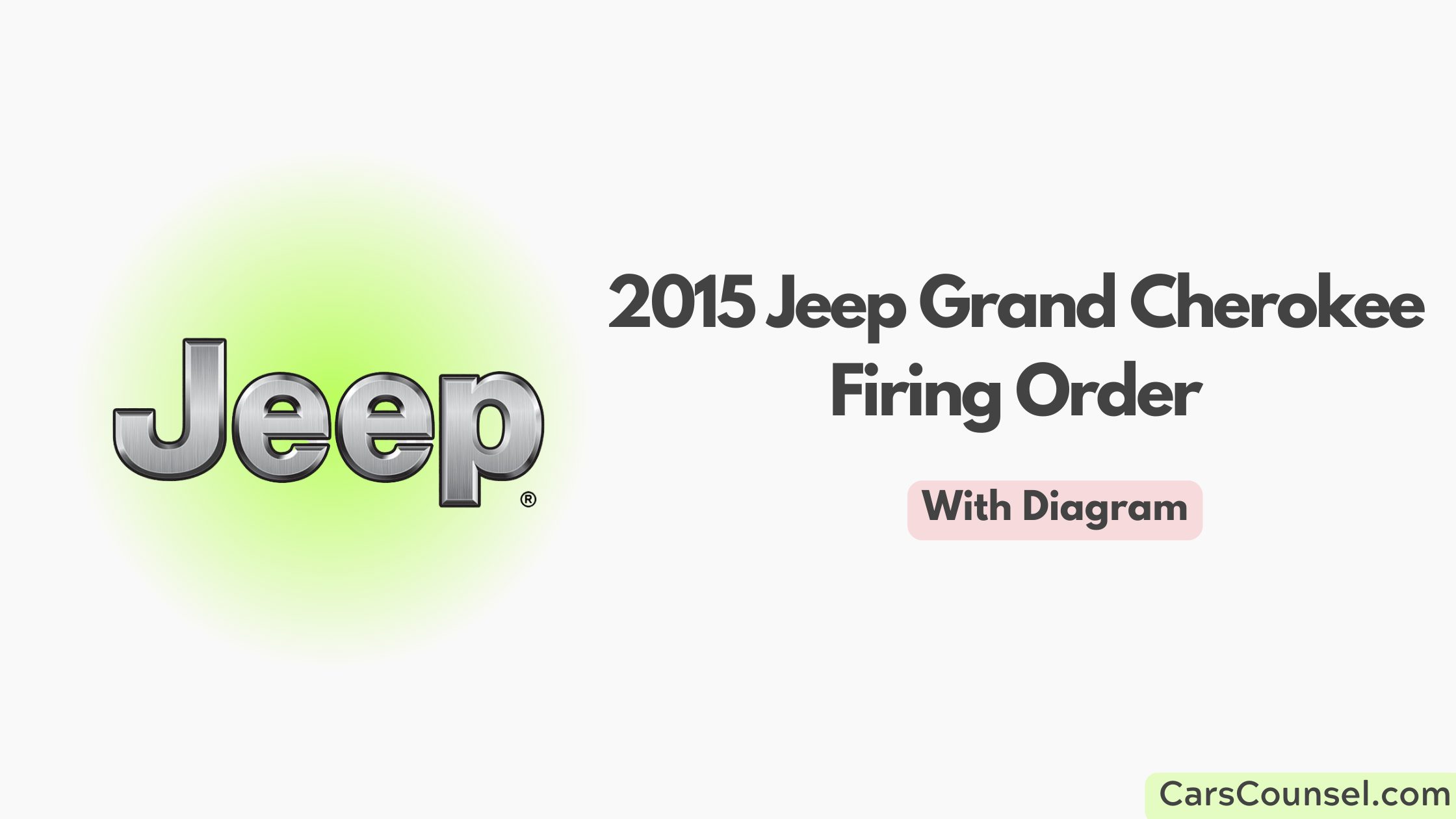 2015 Jeep Grand Cherokee Firing Order With Diagram