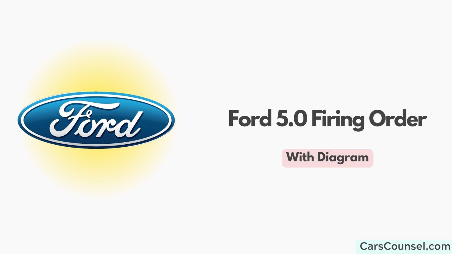 Ford 5 0 firing order with diagram 