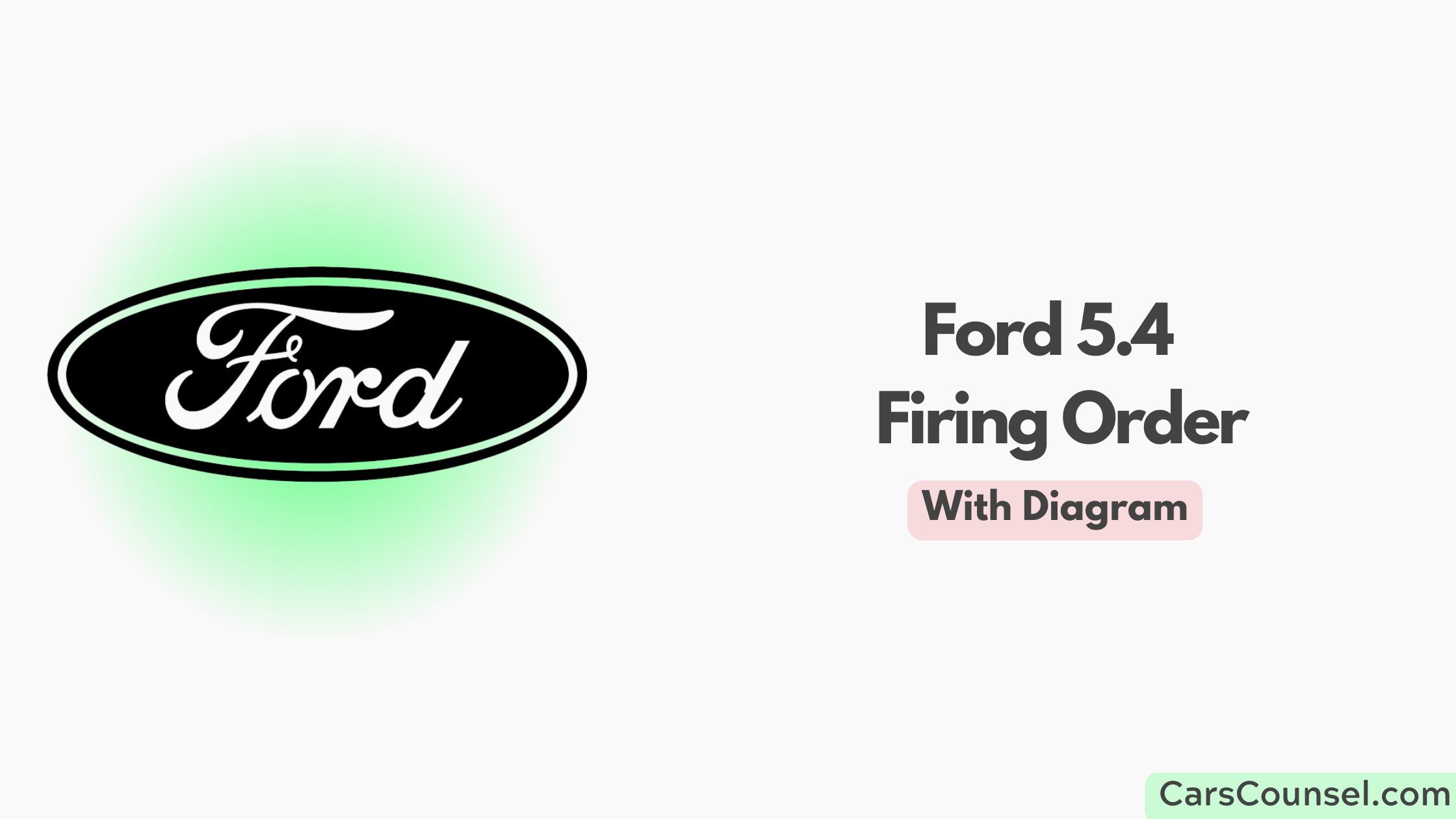 Ford 5.4 Firing Order With Diagram