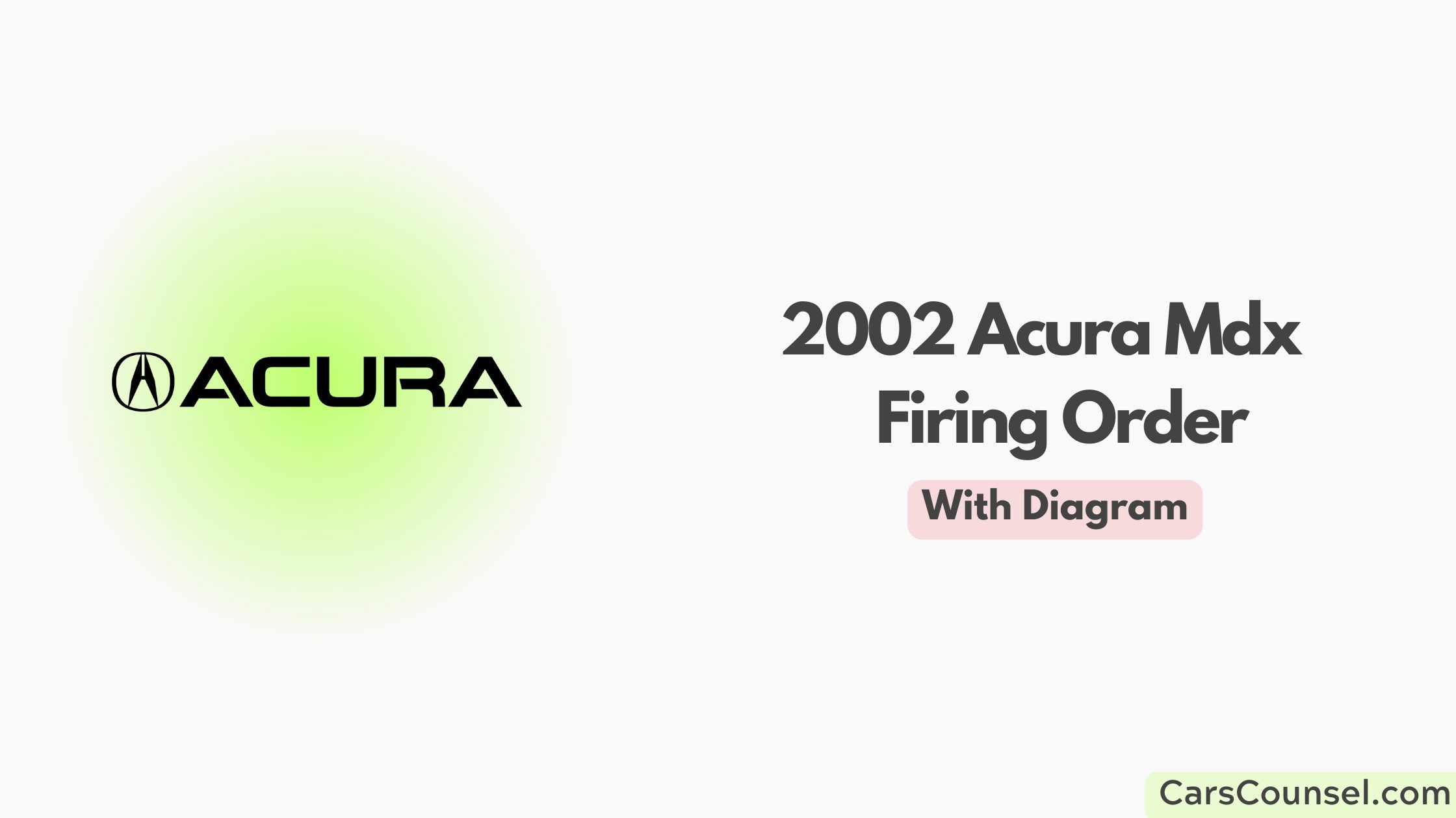 2002 Acura Mdx Firing Order With Diagram