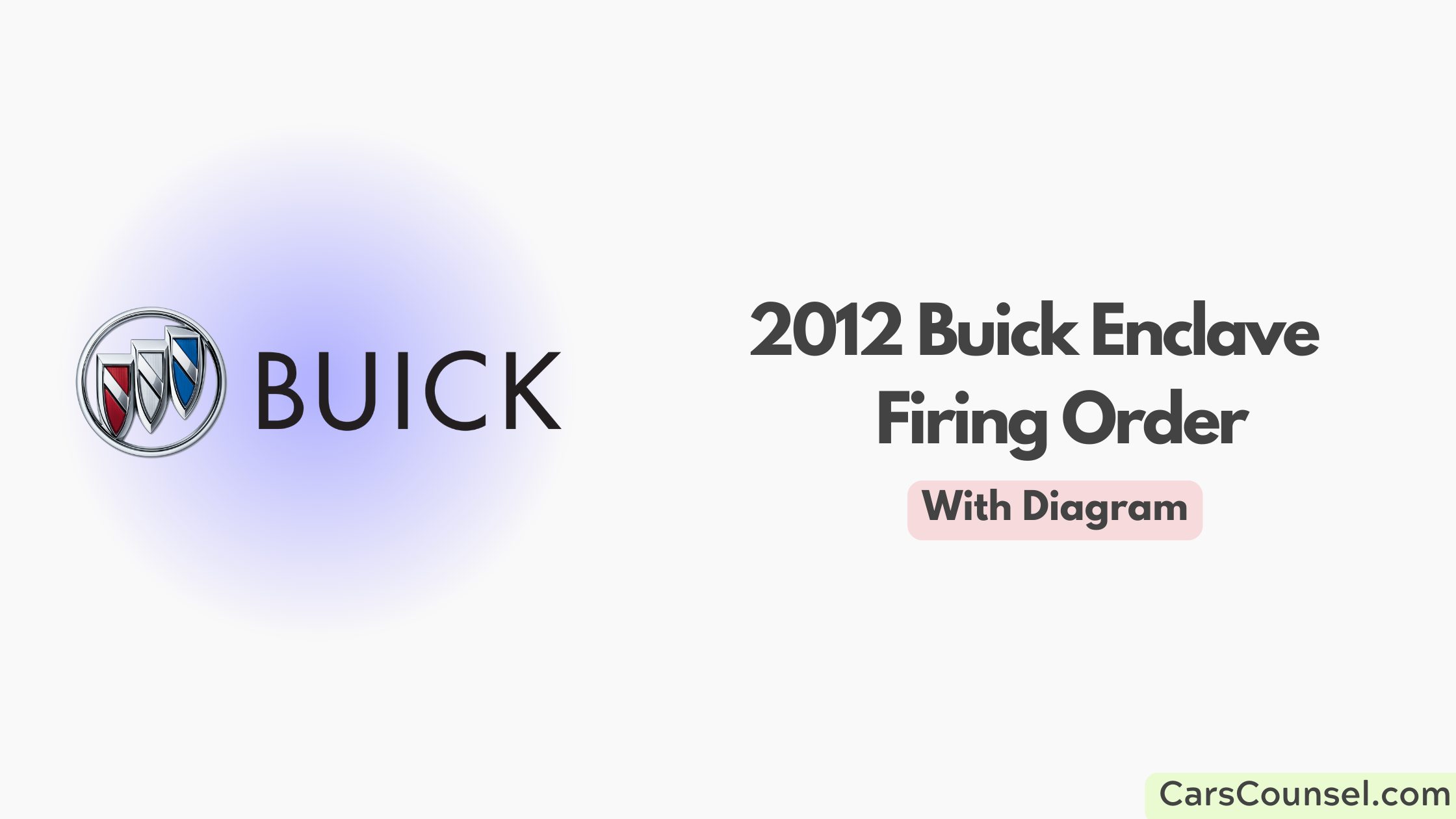 2012 Buick Enclave Firing Order With Diagram