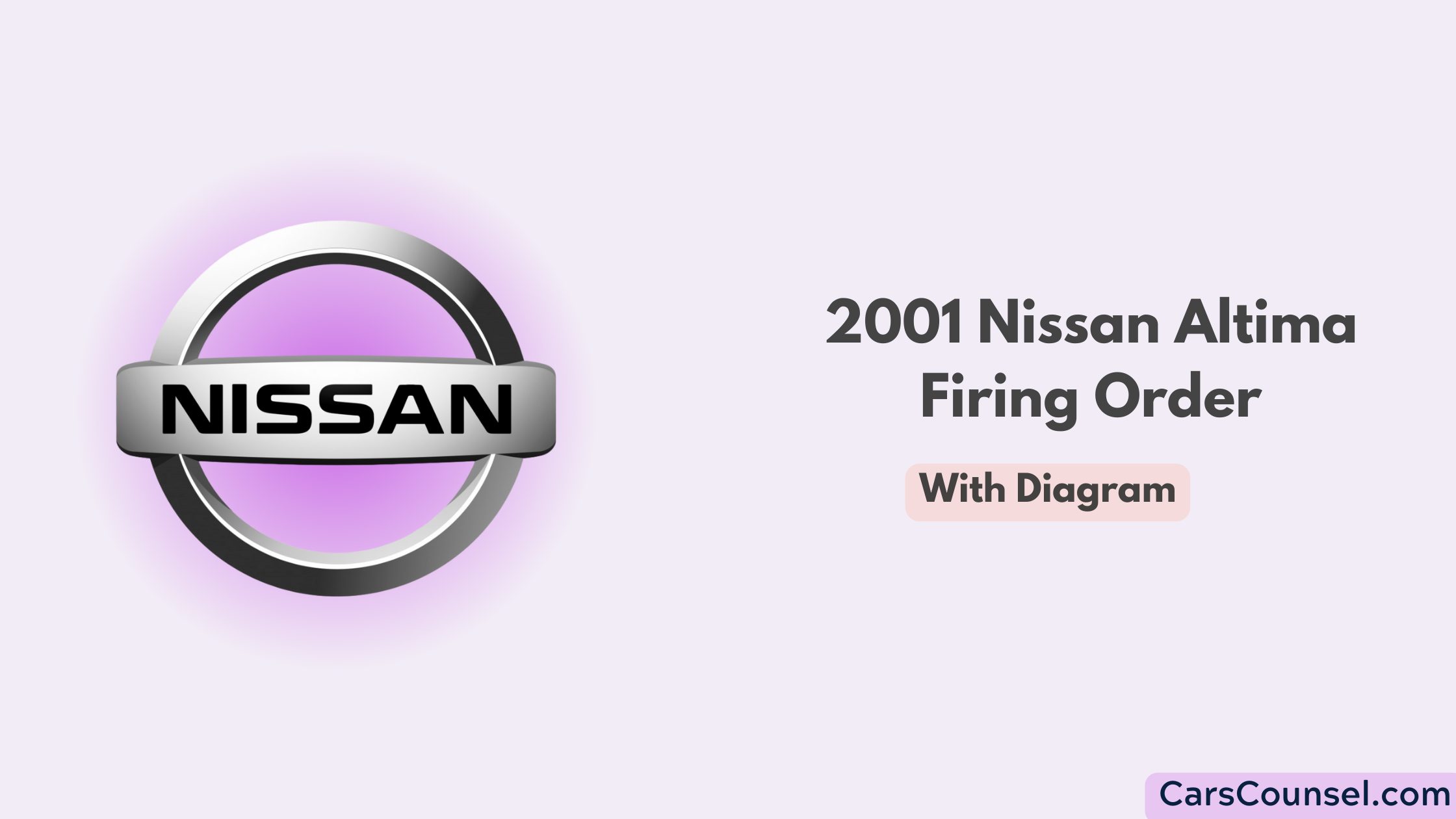 2001 Nissan Altima Firing Order With Diagram