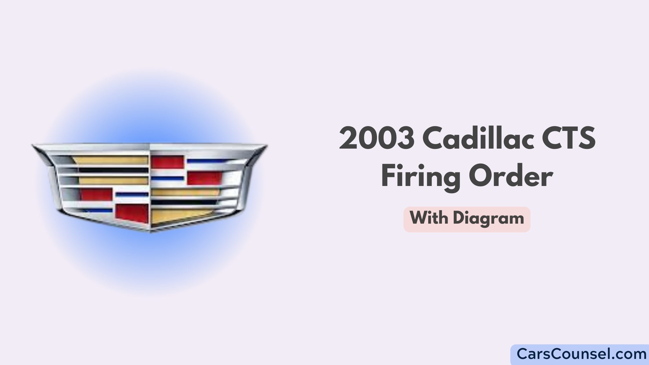 2003 Cadillac Cts Firing Order With Diagram