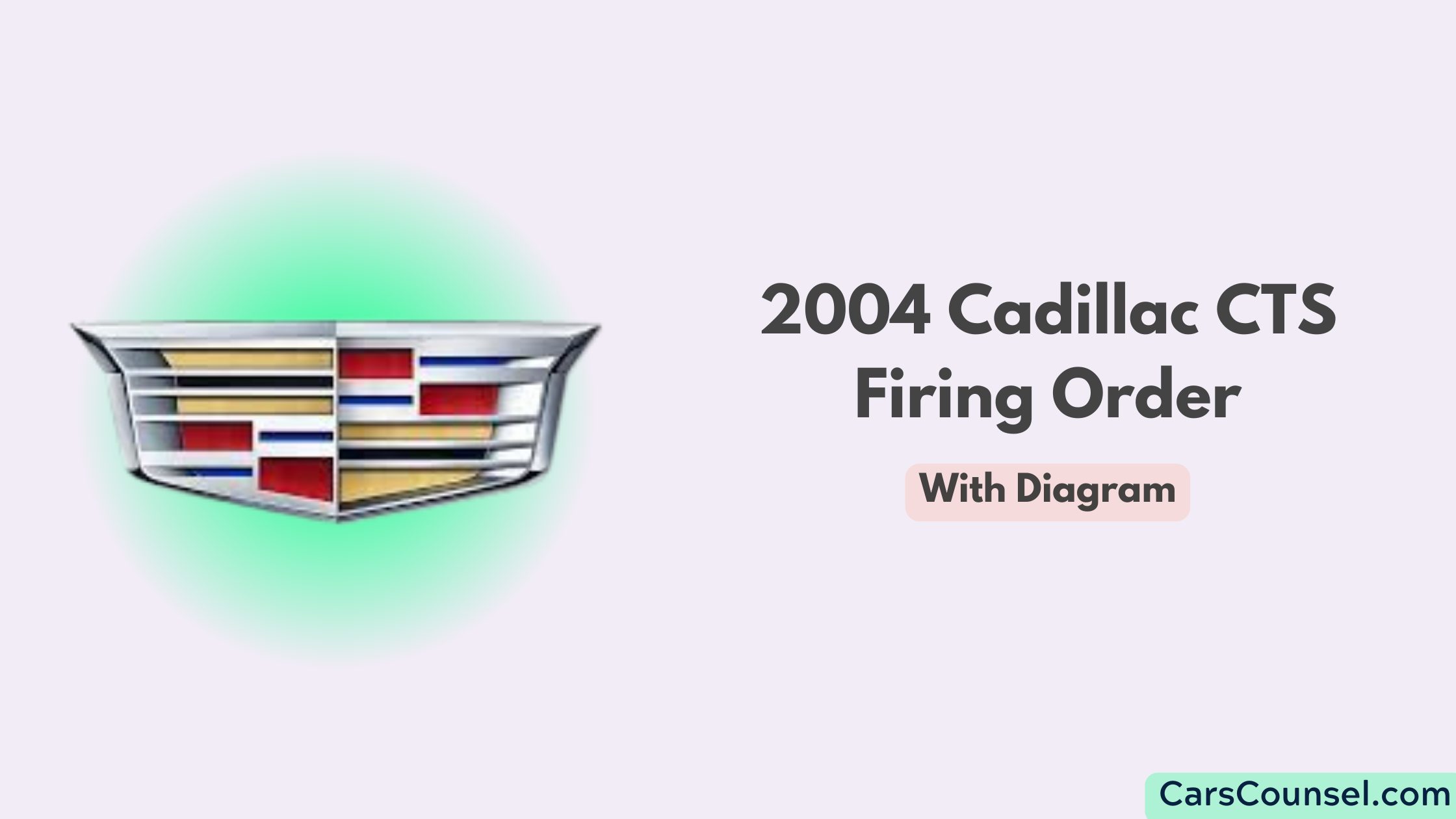 2004 Cadillac Cts Firing Order With Diagram
