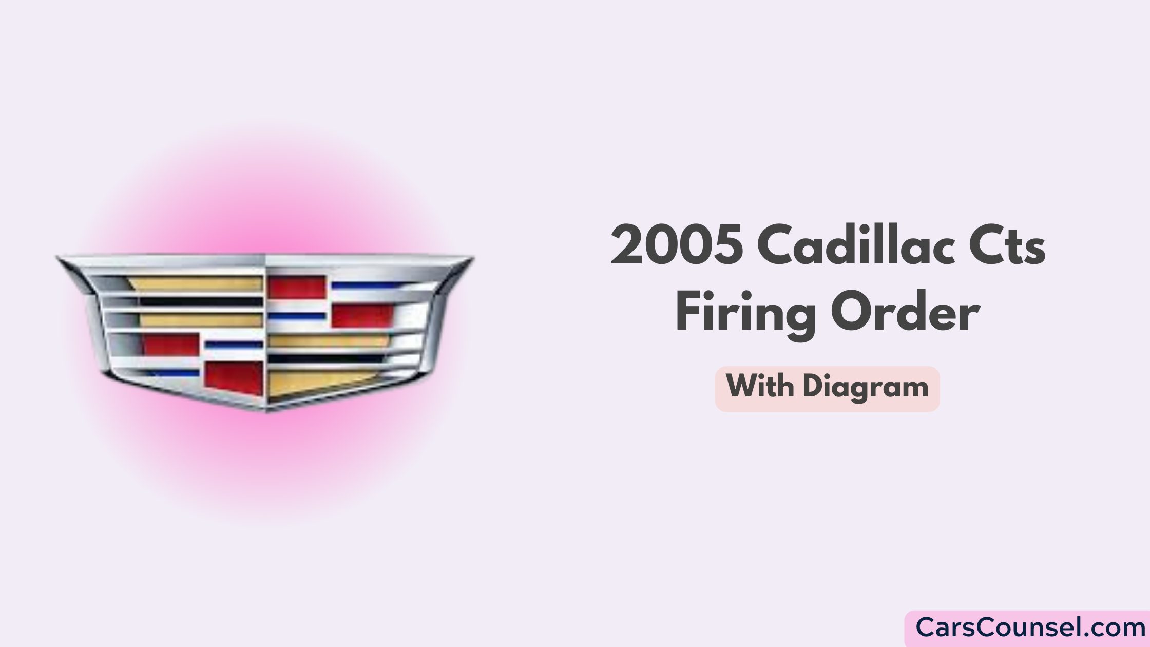 2005 Cadillac Cts Firing Order With Diagram