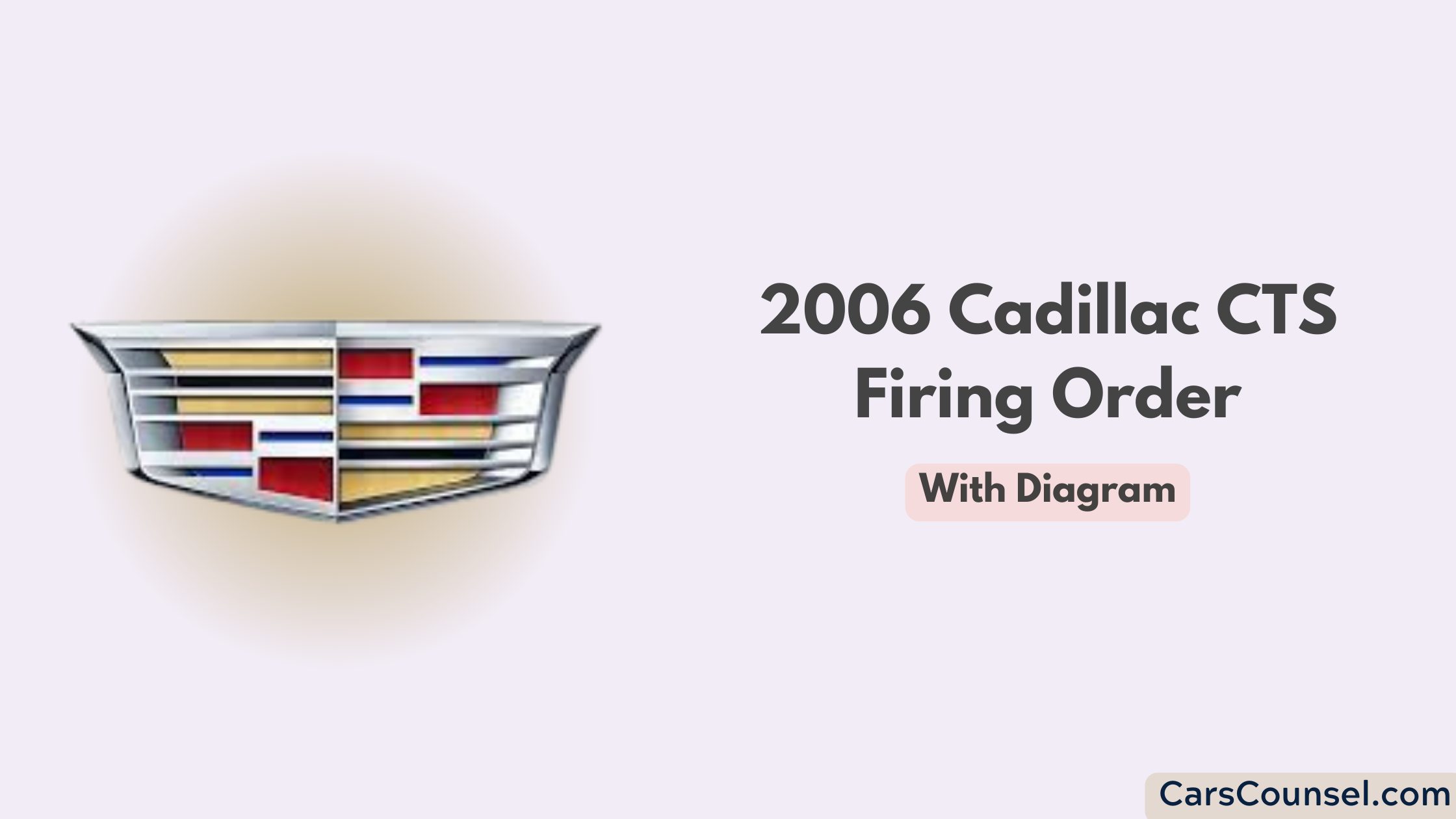 2006 Cadillac Cts Firing Order With Diagram