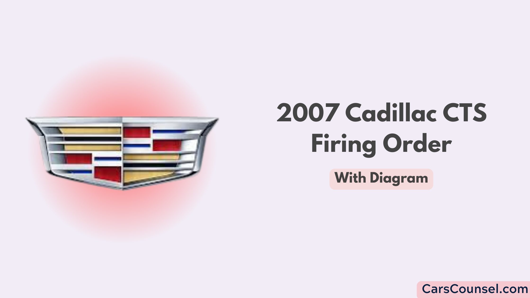 2007 Cadillac Cts Firing Order With Diagram