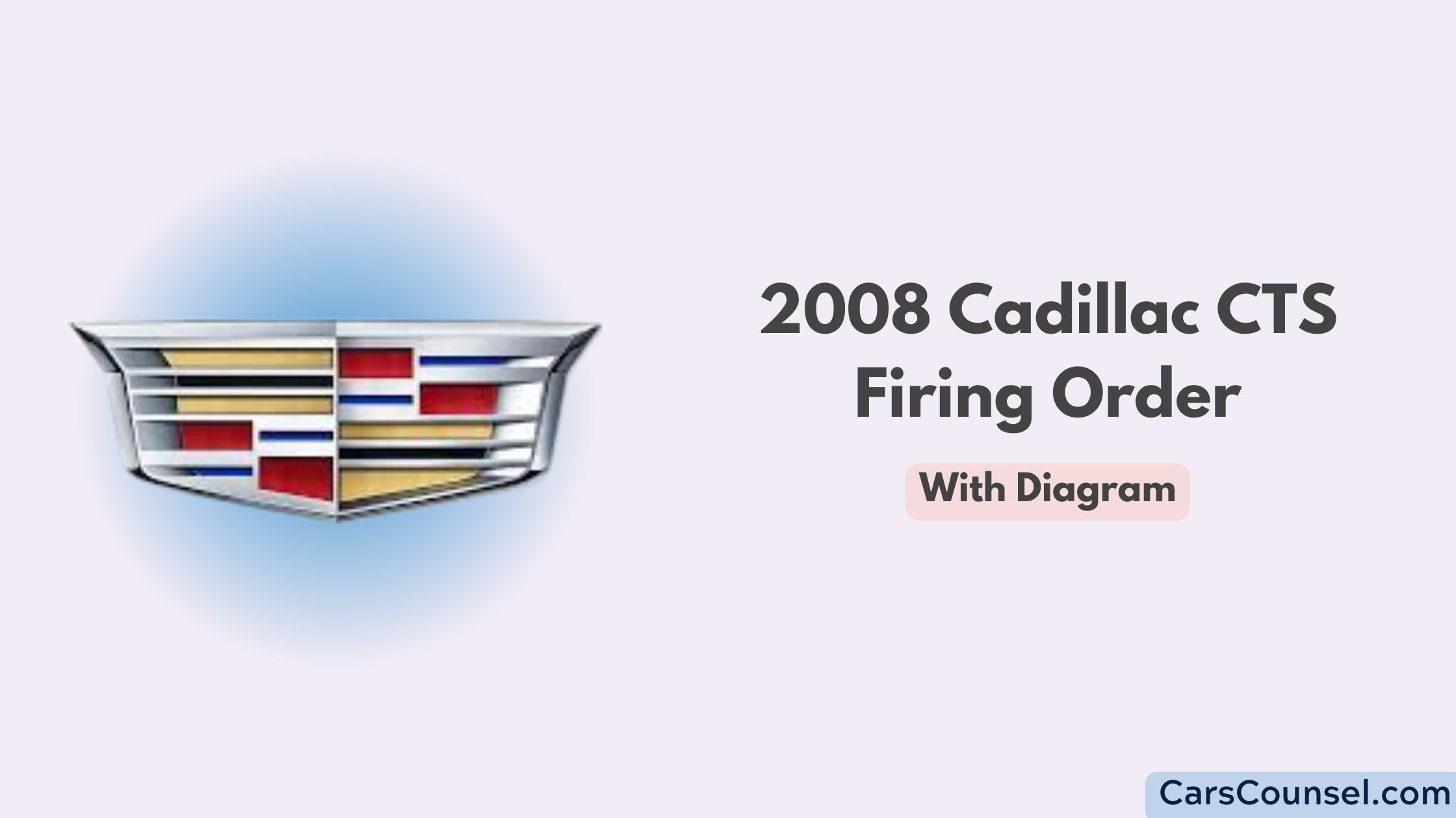 2008 Cadillac Cts Firing Order With Diagram