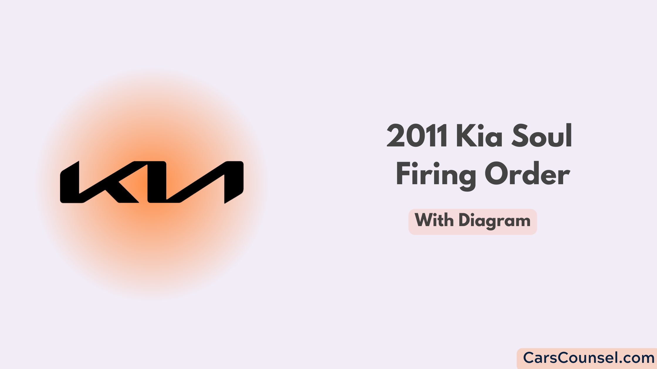 2011 Kia Soul Firing Order With Diagram