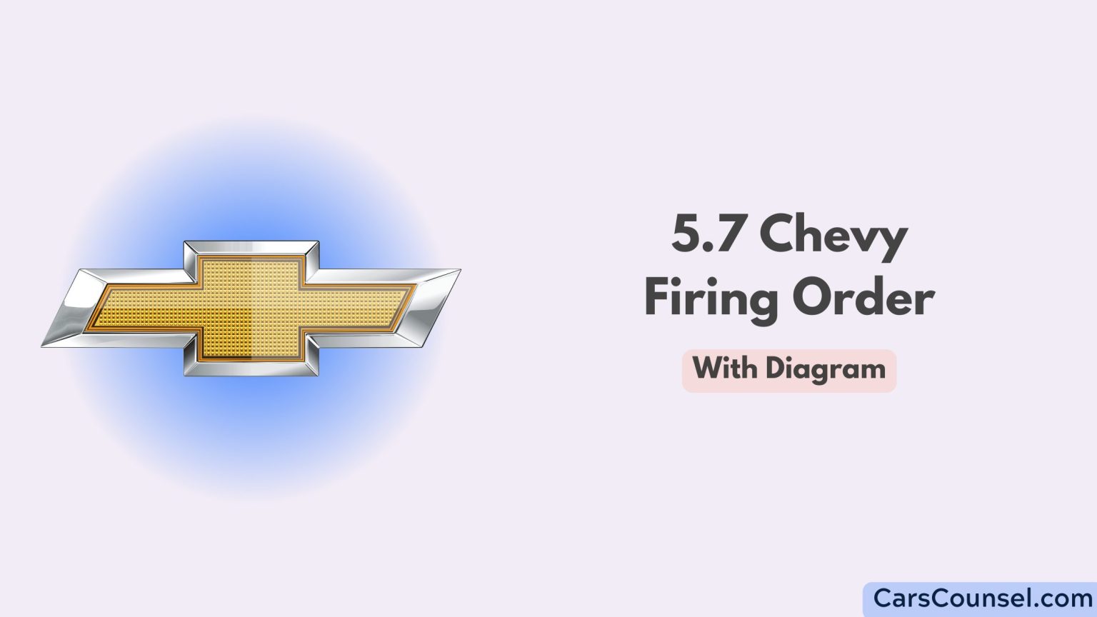 5 7 chevy firing order with diagram 