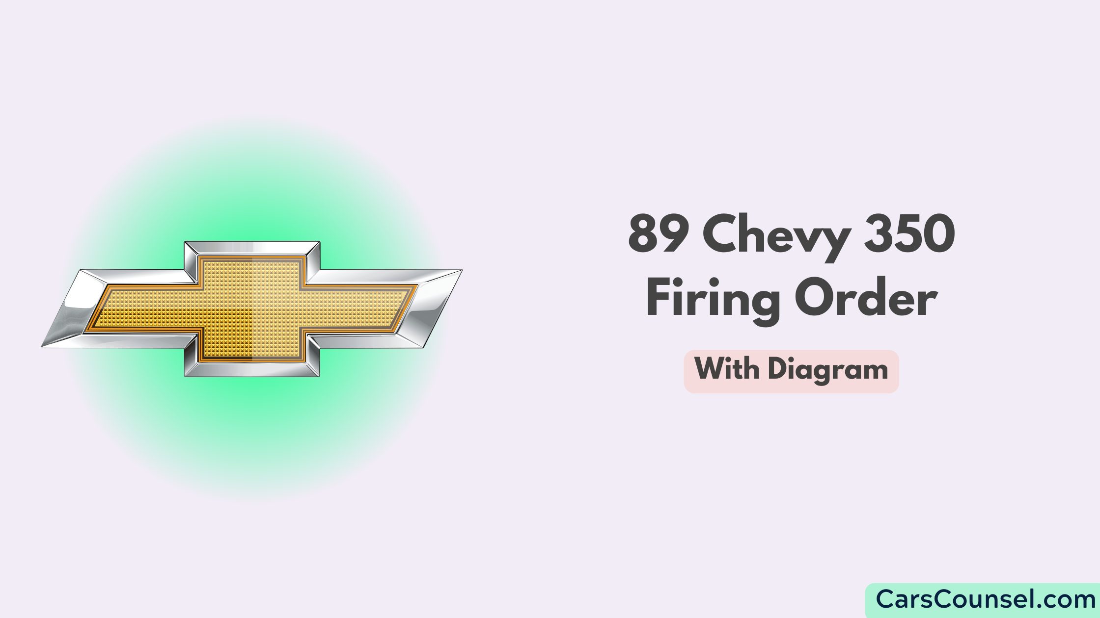 89 Chevy 350 Firing Order With Diagram