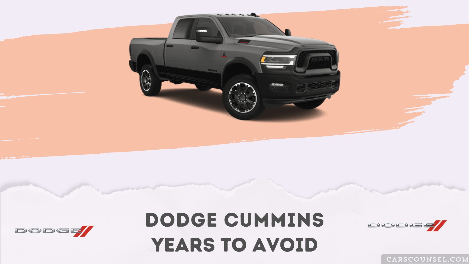 Dodge Cummins Years To Avoid