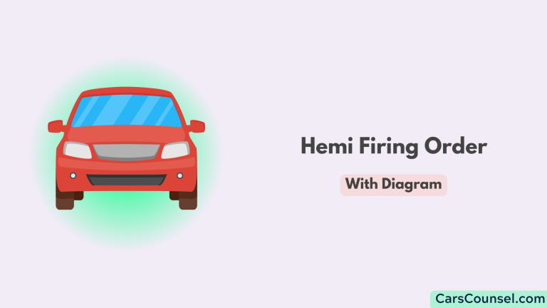 Hemi Firing Order [With Diagram] | CarsCounsel
