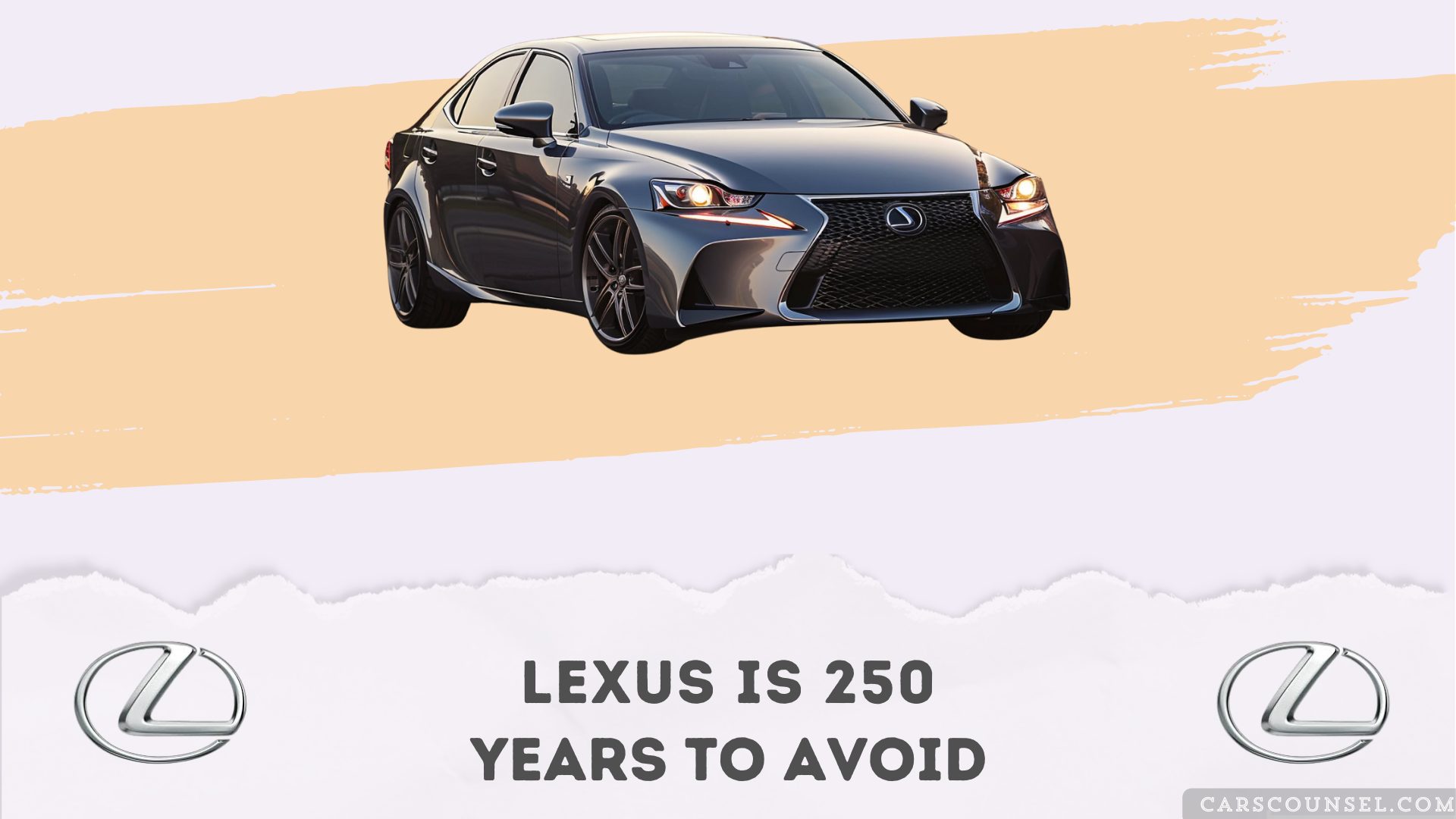 Lexus Is 250 Years To Avoid