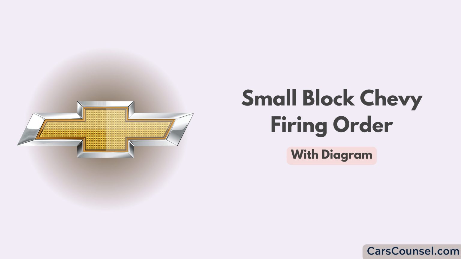 Small block chevy firing order with diagram 