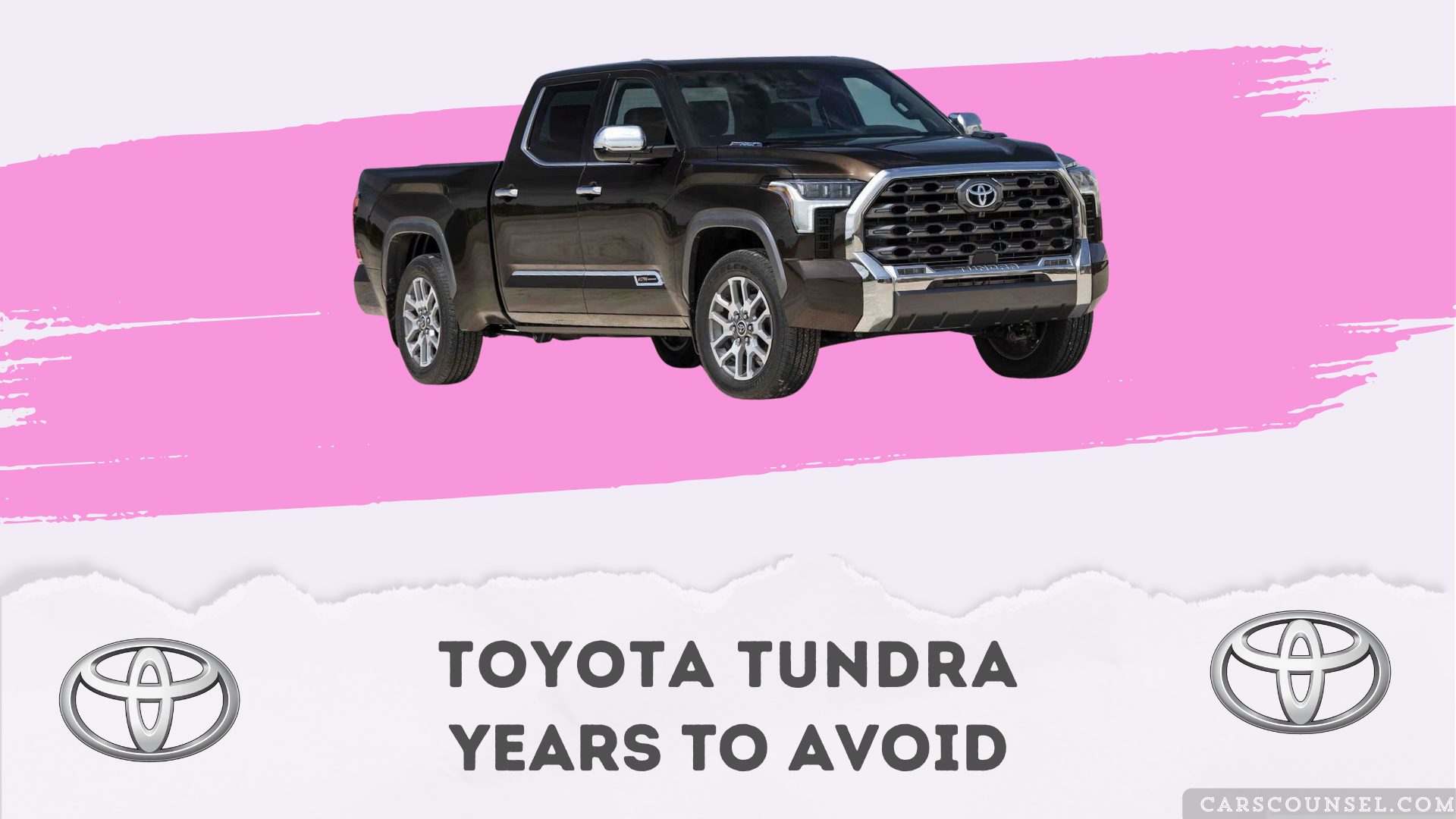 Toyota Tundra Years To Avoid