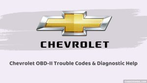 Chevrolet Obd Obd2 Codes