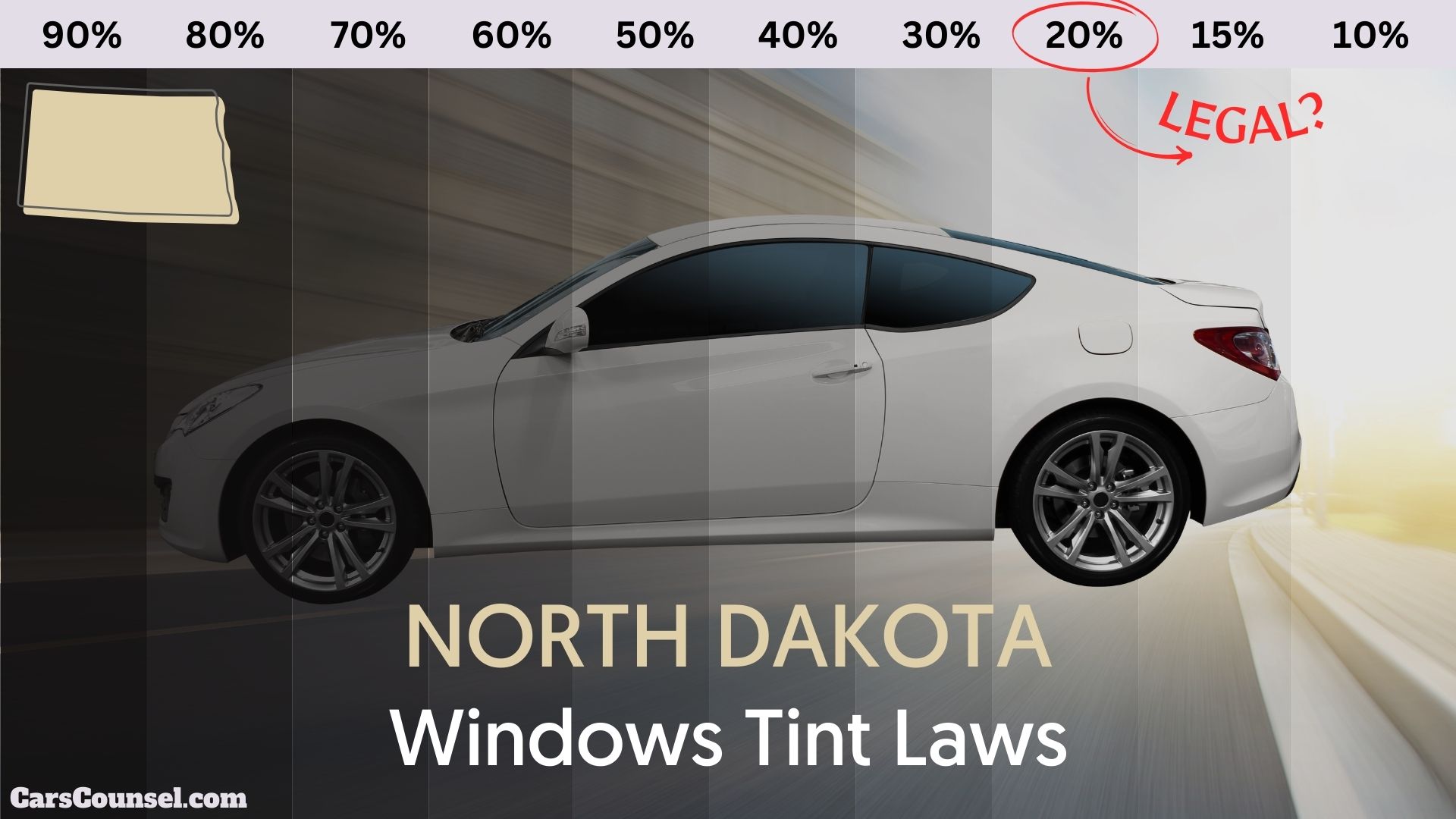 North Dakota Window Tinting Laws