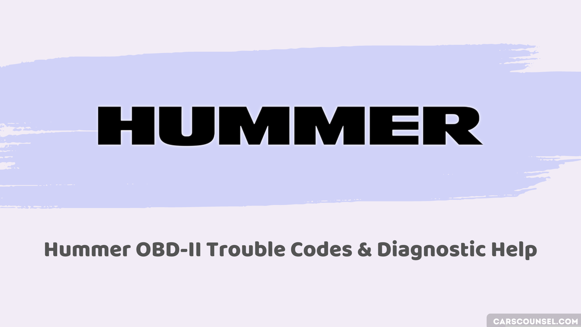 Hummer Obd Obd2 Codes